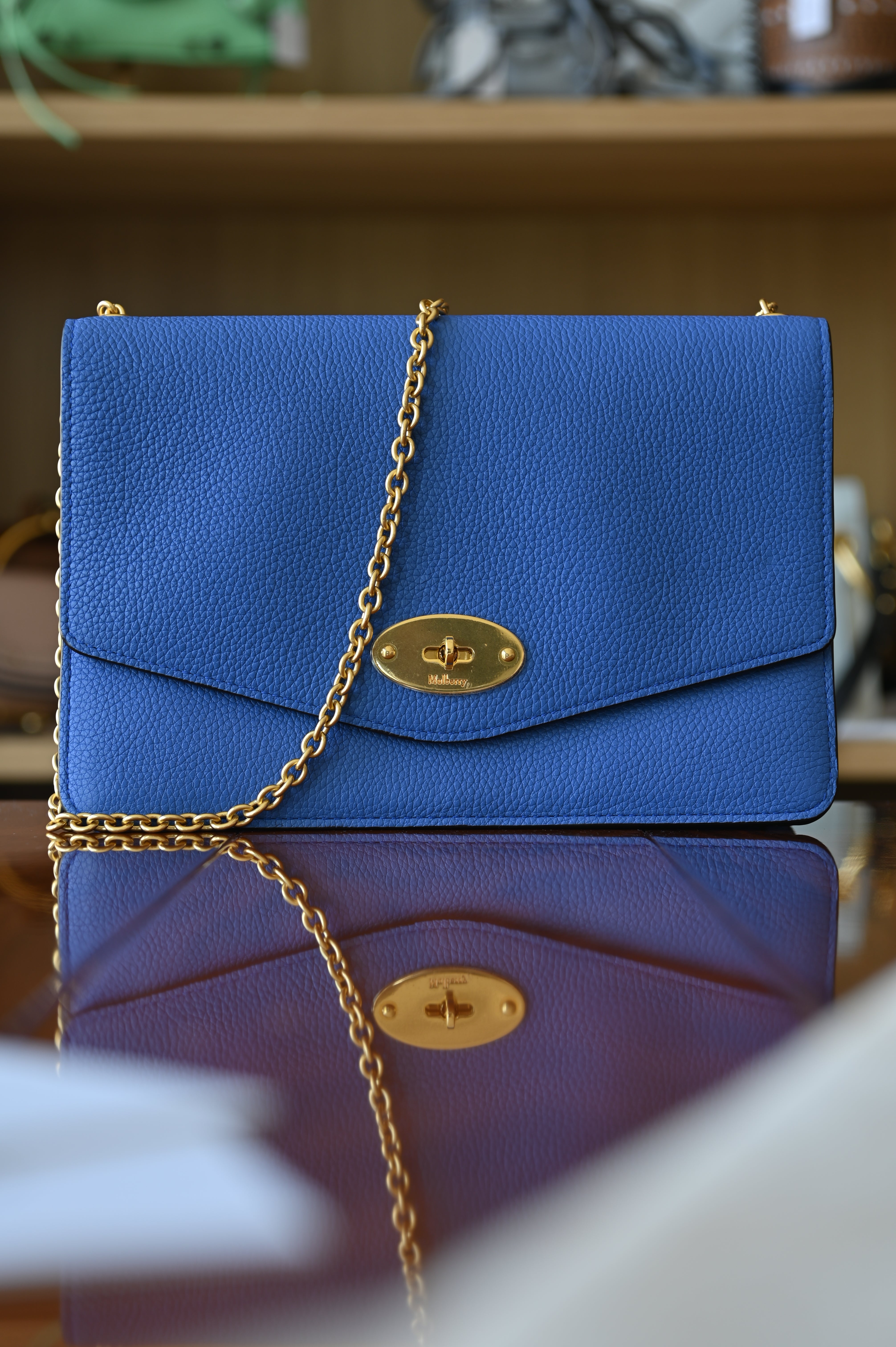 Mulberry Blue Small Darley Crossbody bag