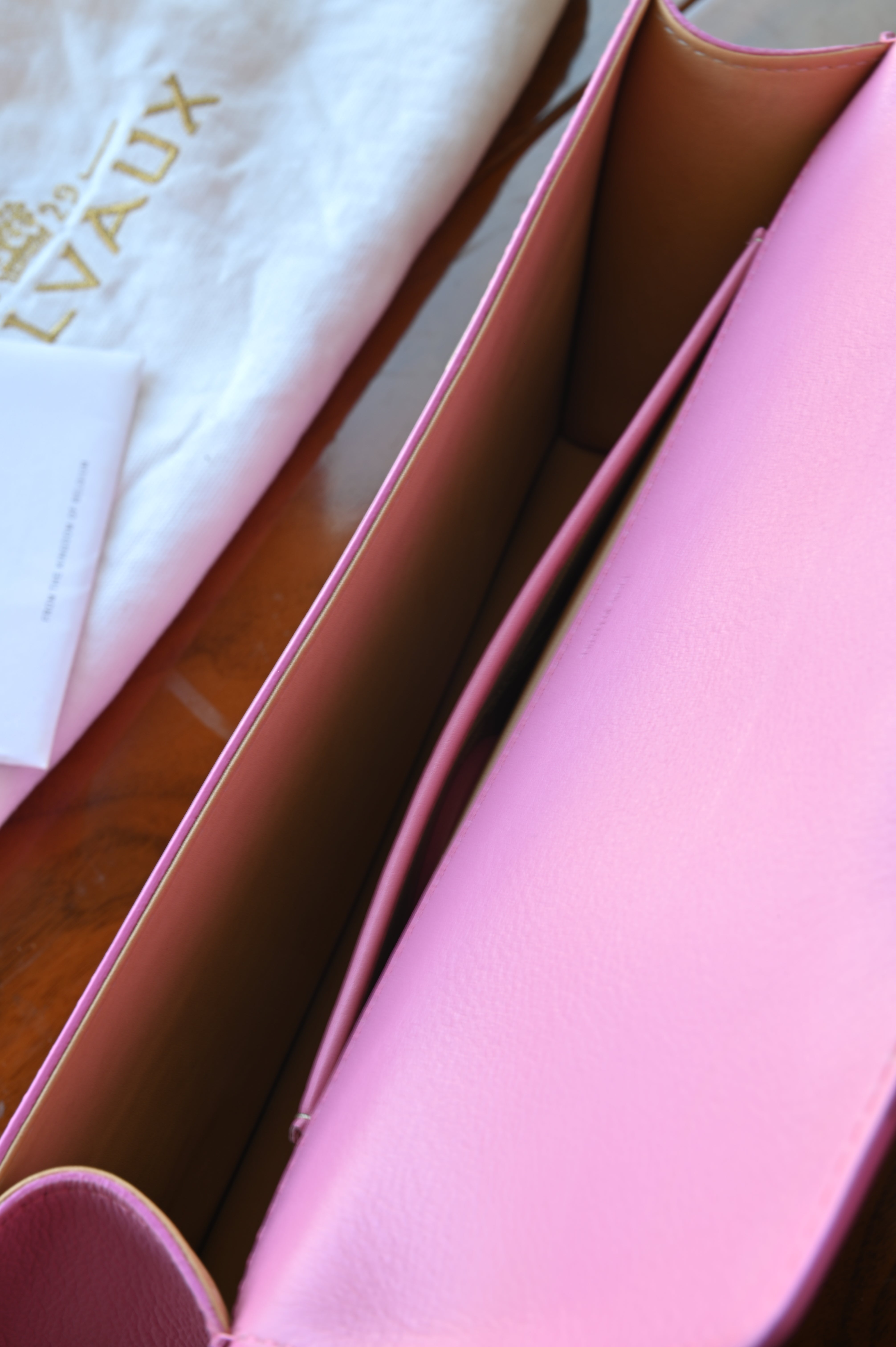 Delvaux Pink Stingray Long Wallet