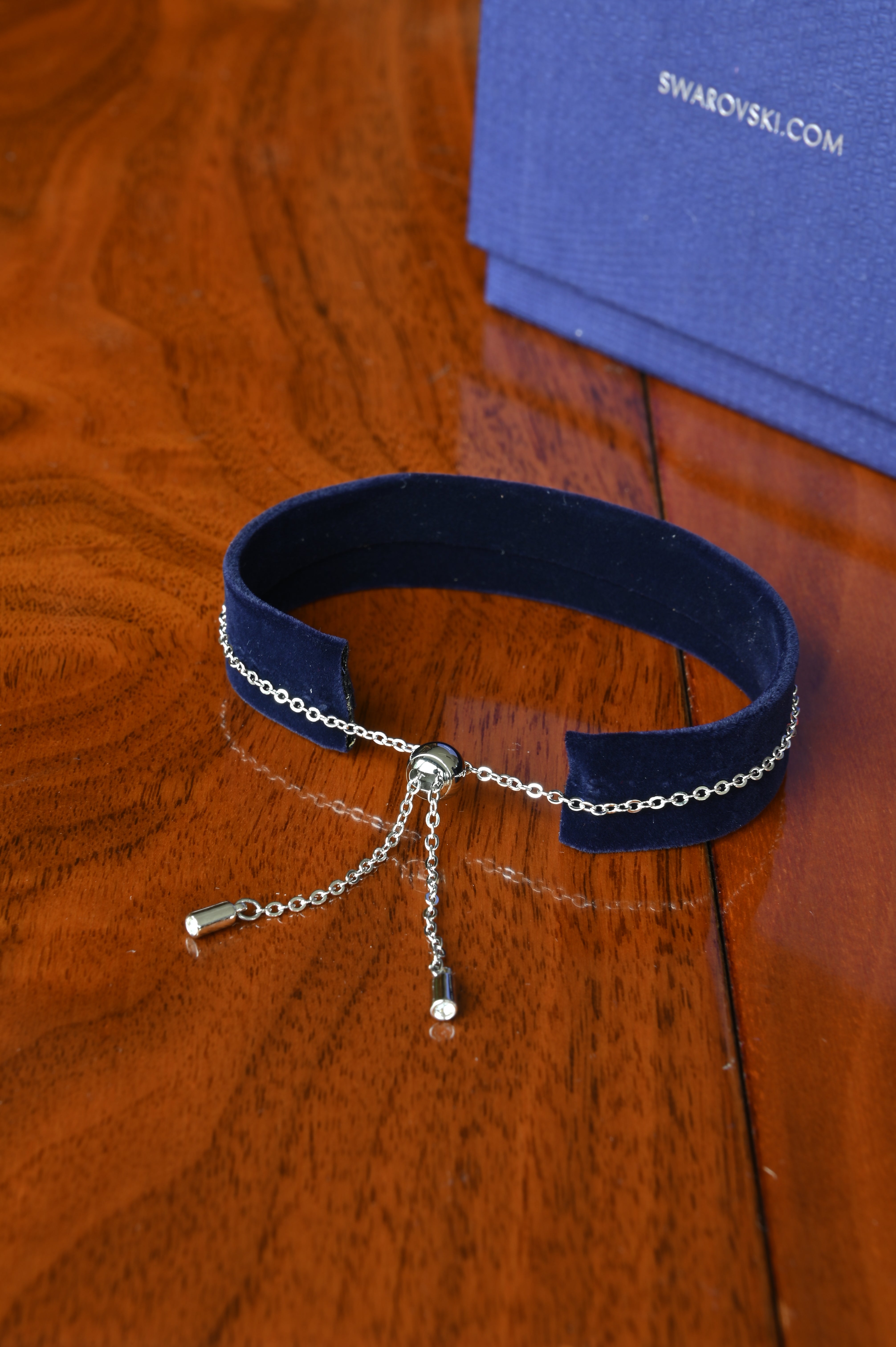 Swarvoski Diamond Silver Chain Bracelet