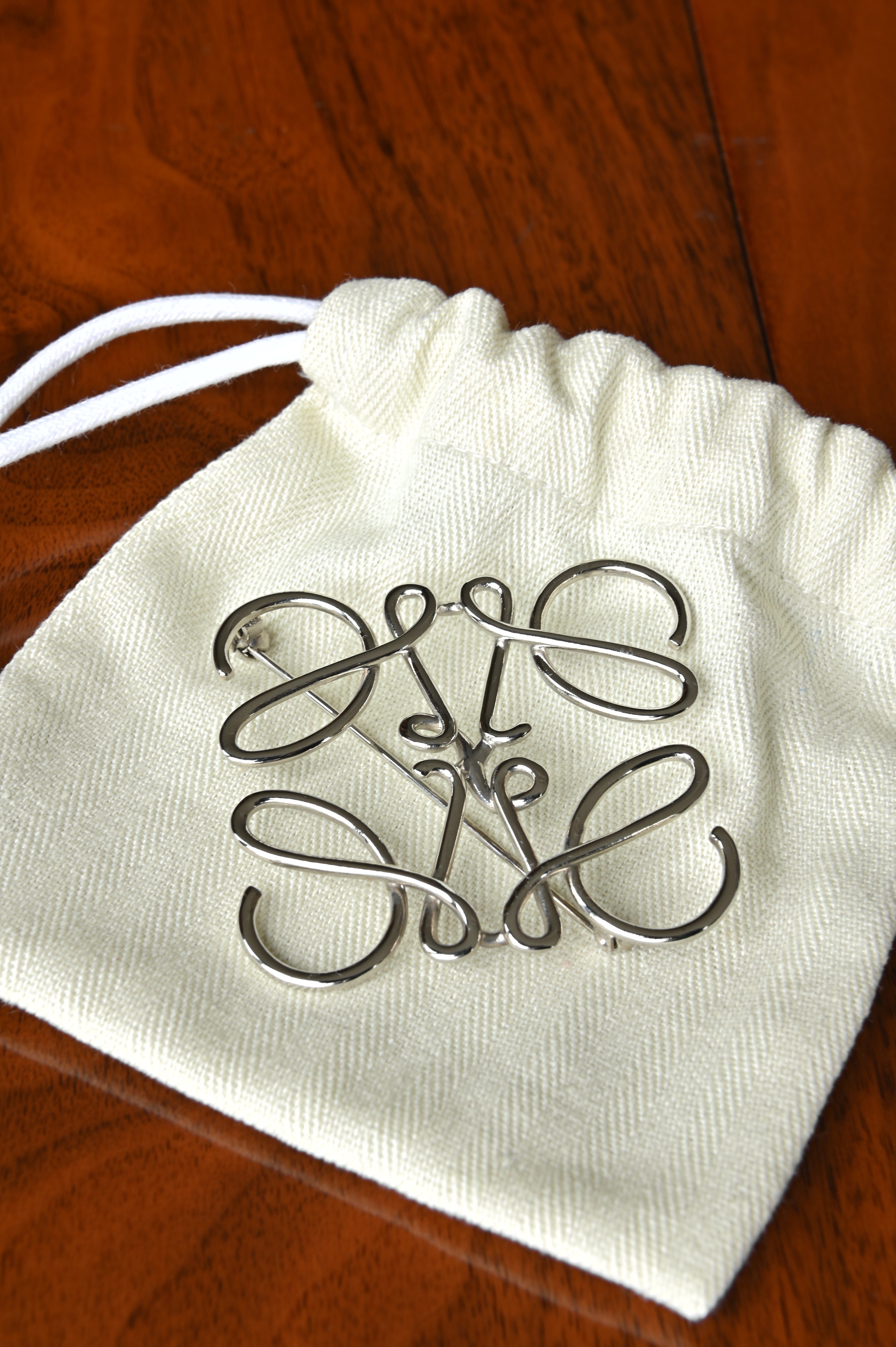 Loewe Silver Brooch