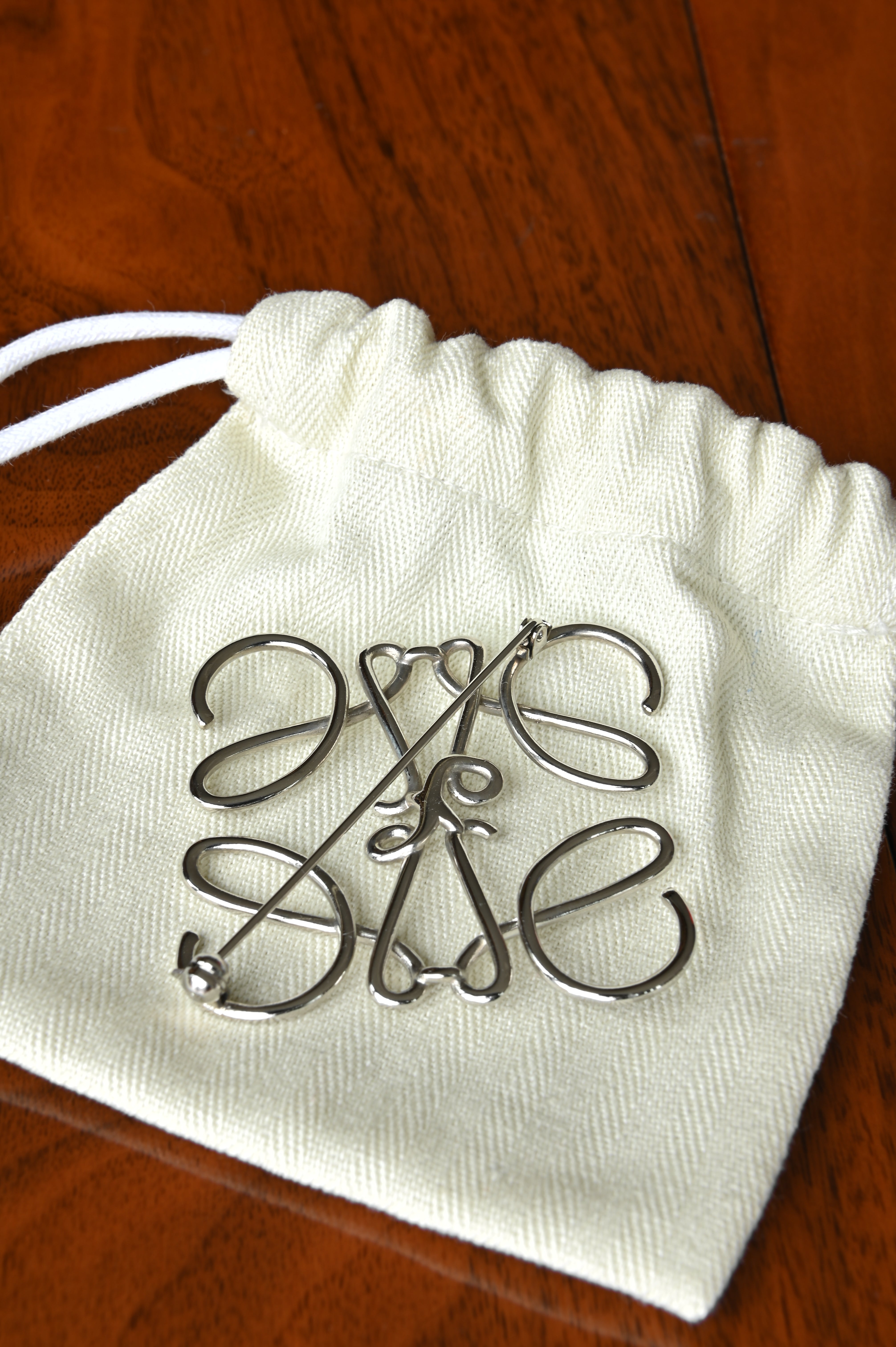 Loewe Silver Brooch