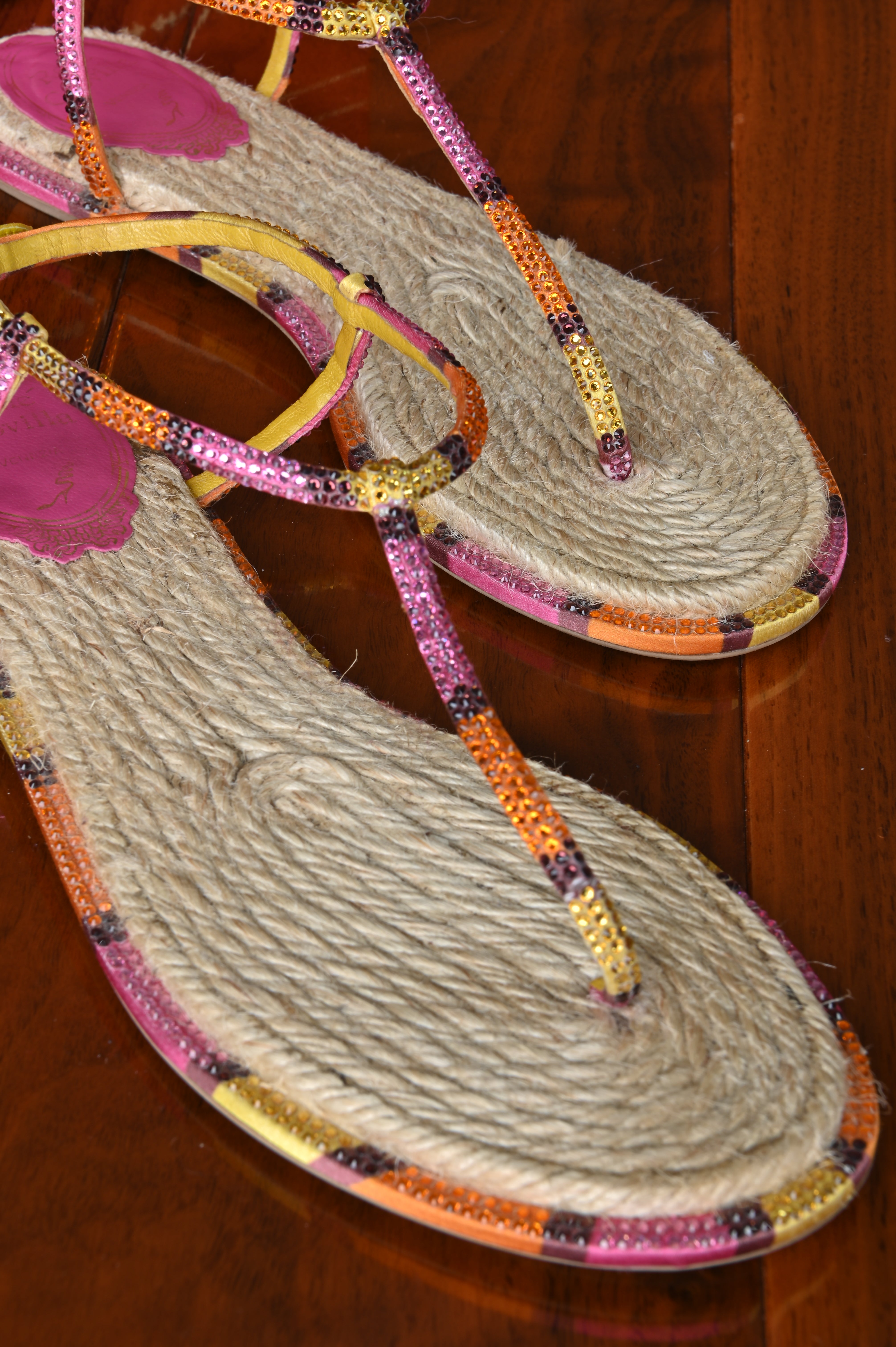 René Caovilla Caterina Multicolor Sandals