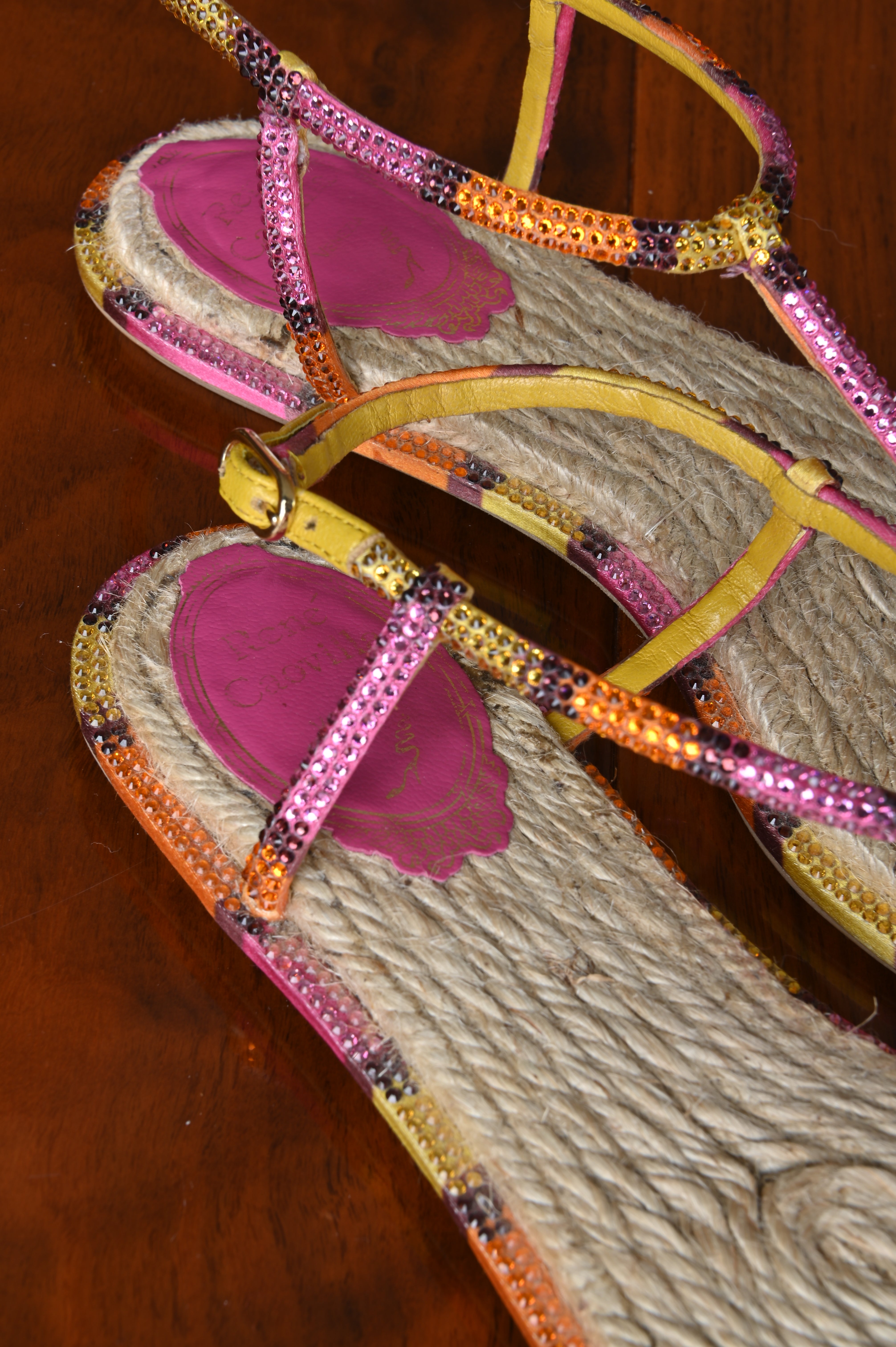 René Caovilla Caterina Multicolor Sandals
