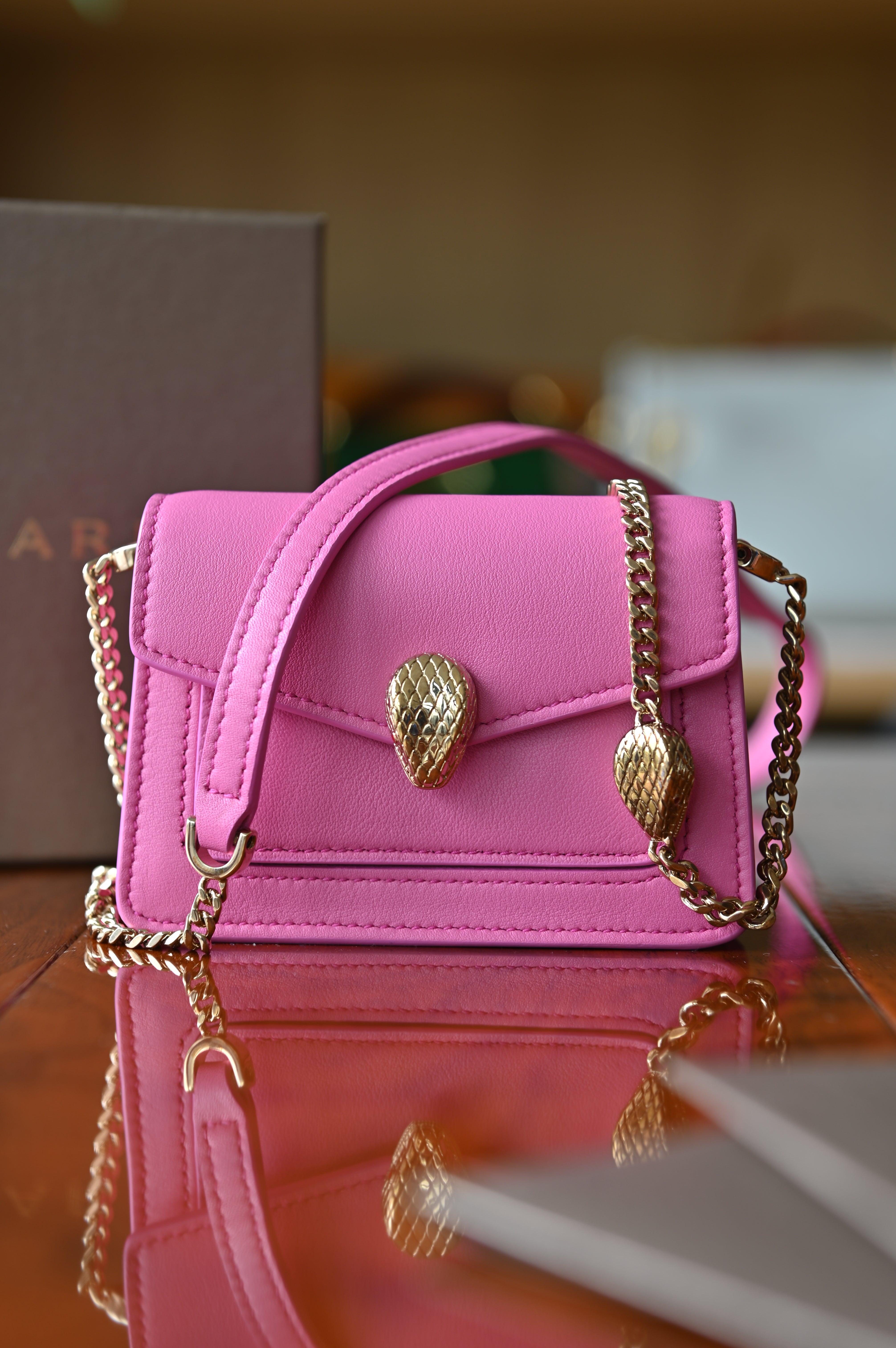 Bvlgari Serpenti Pink Micro Bag