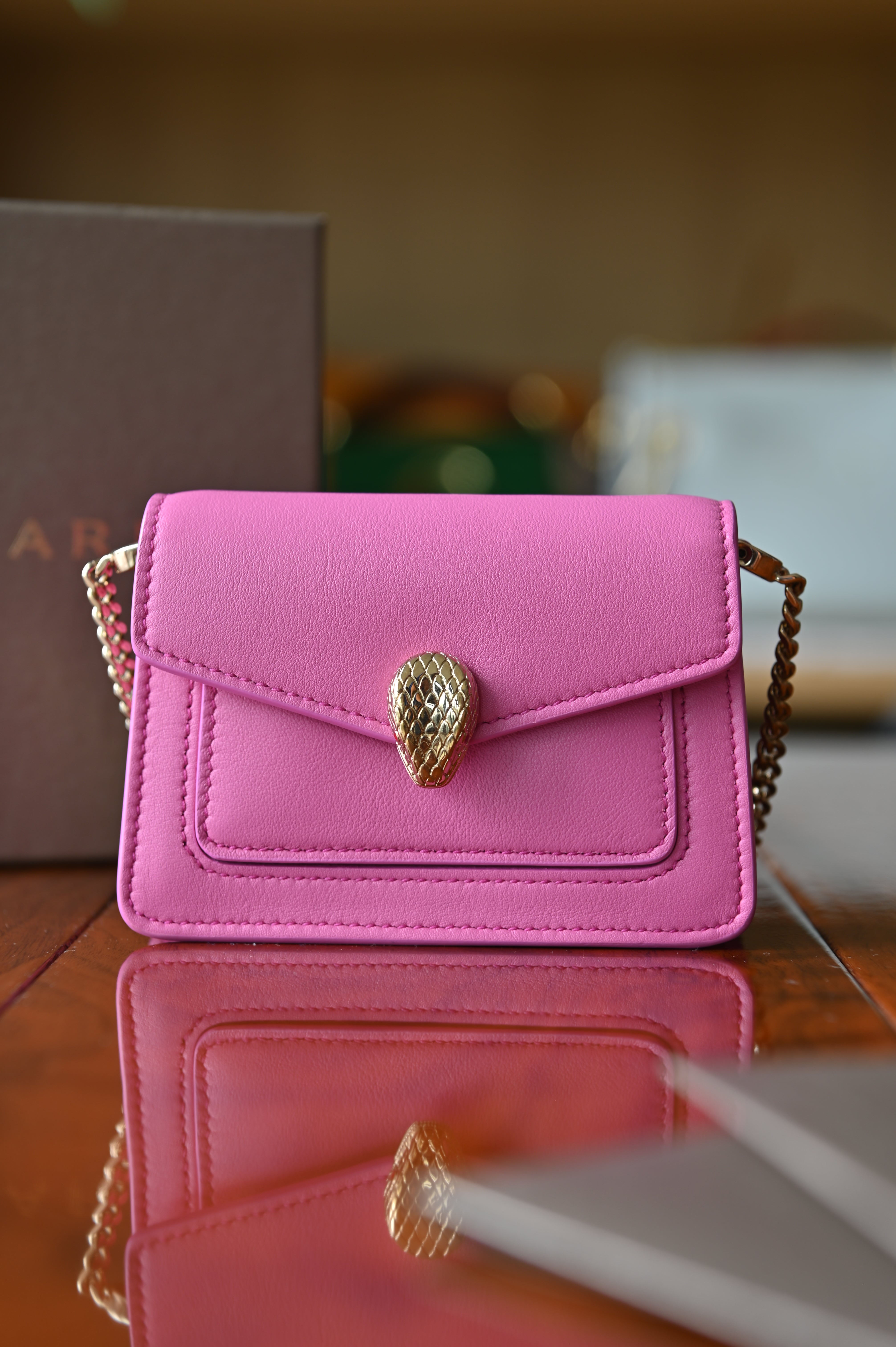 Bvlgari Serpenti Pink Micro Bag