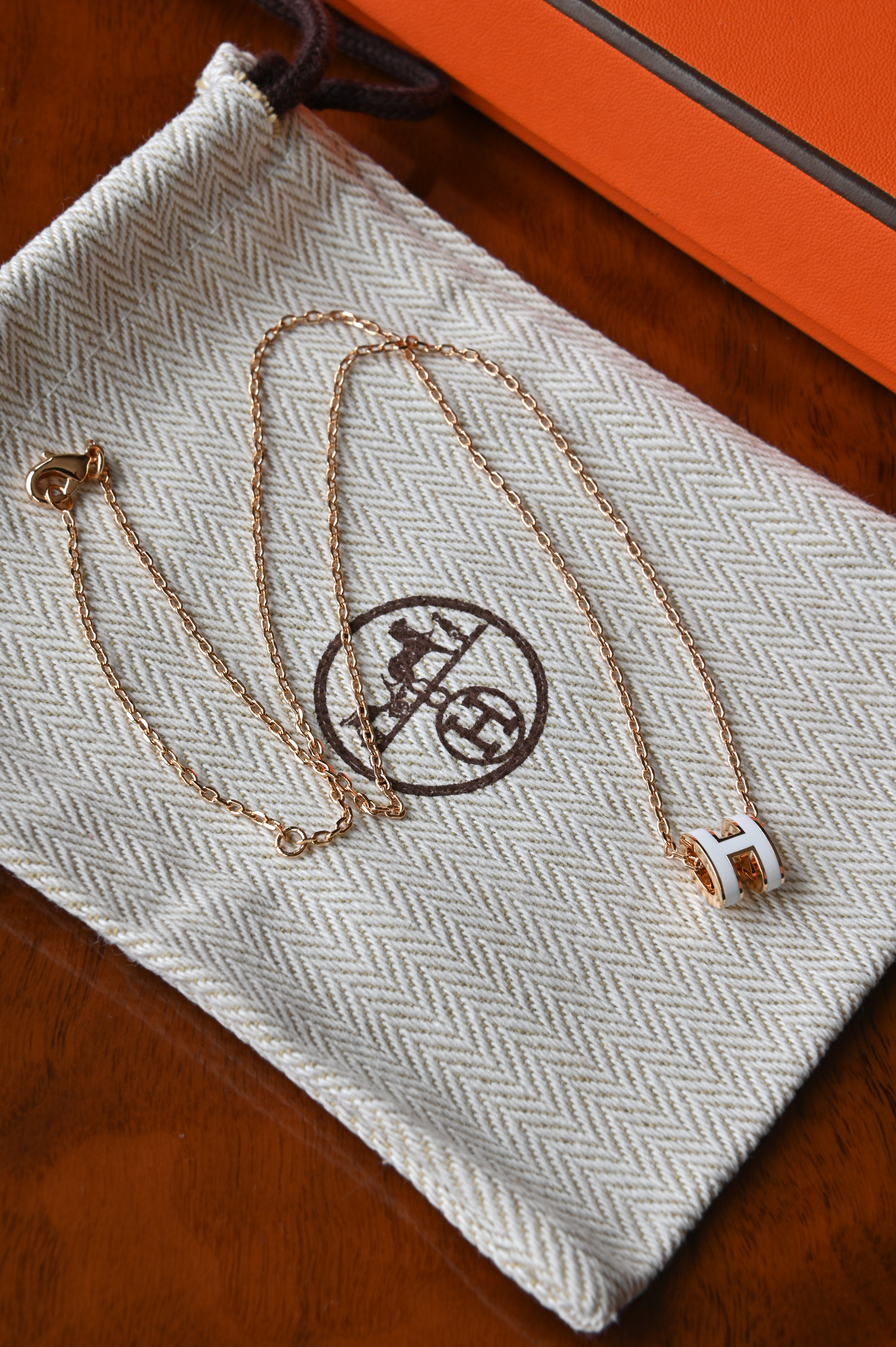 Hermes Mini Pop H Pendant Necklace