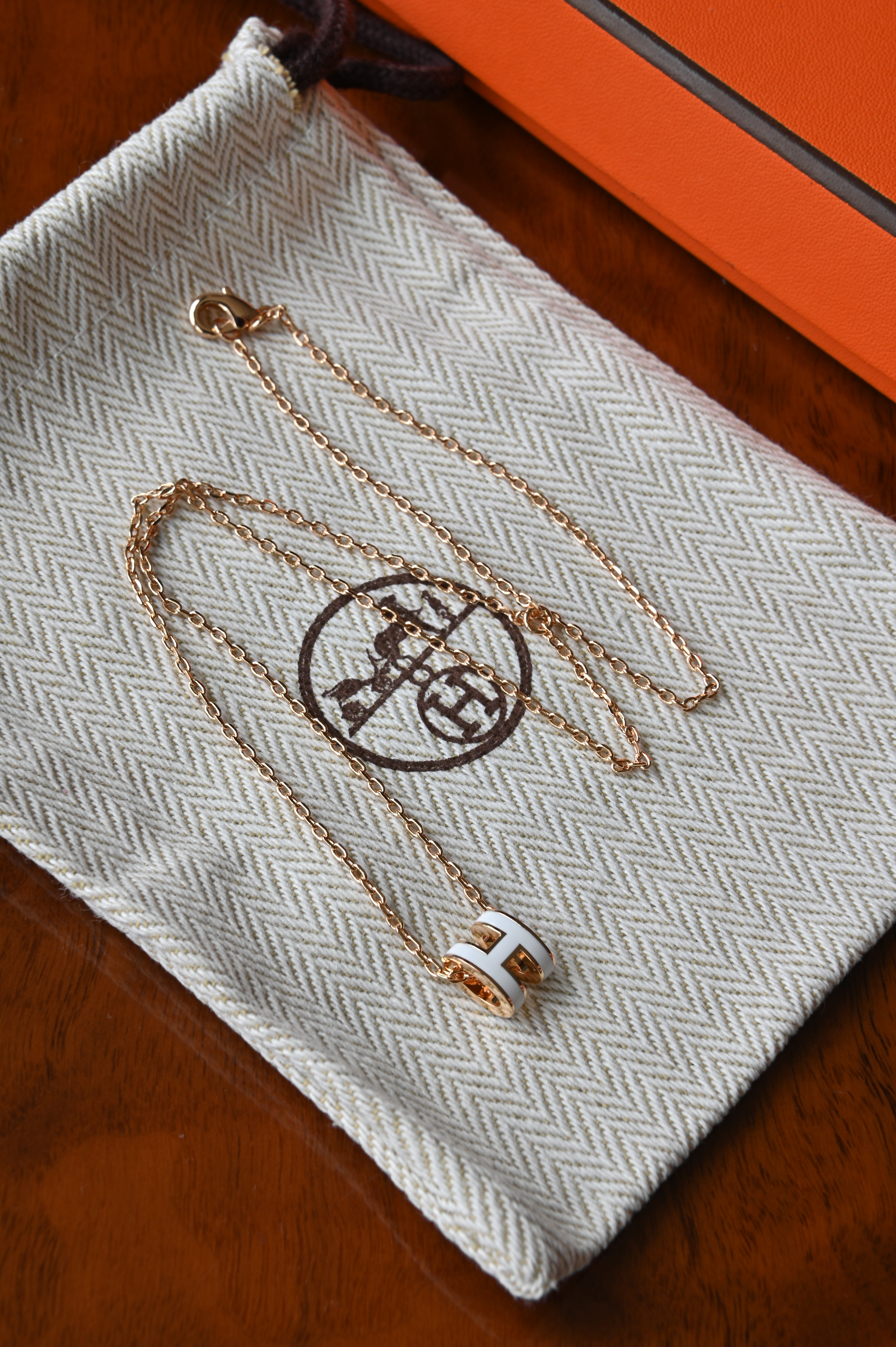 Hermes Mini Pop H Pendant Necklace