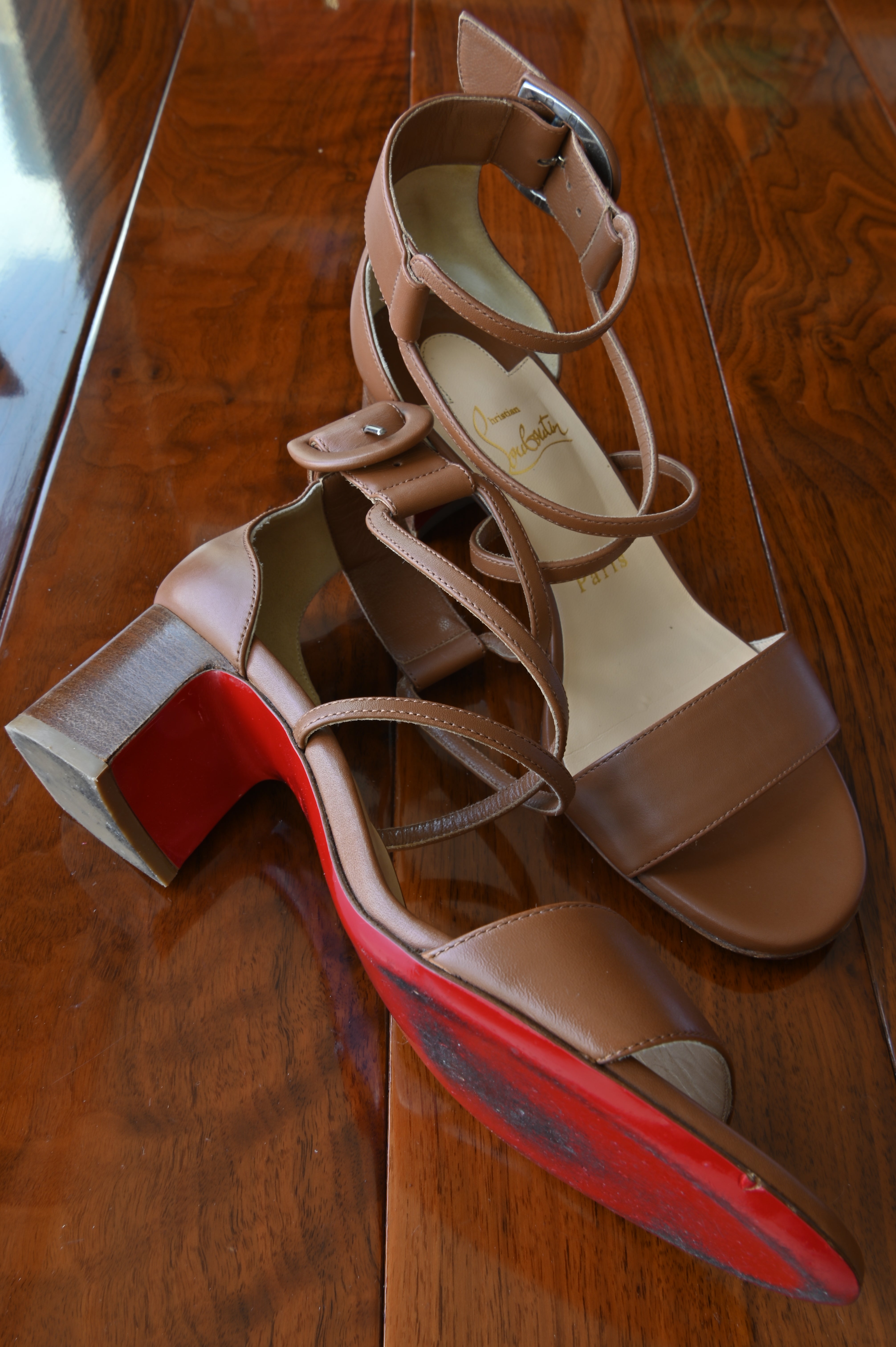 Christian Louboutin Brown Sandals