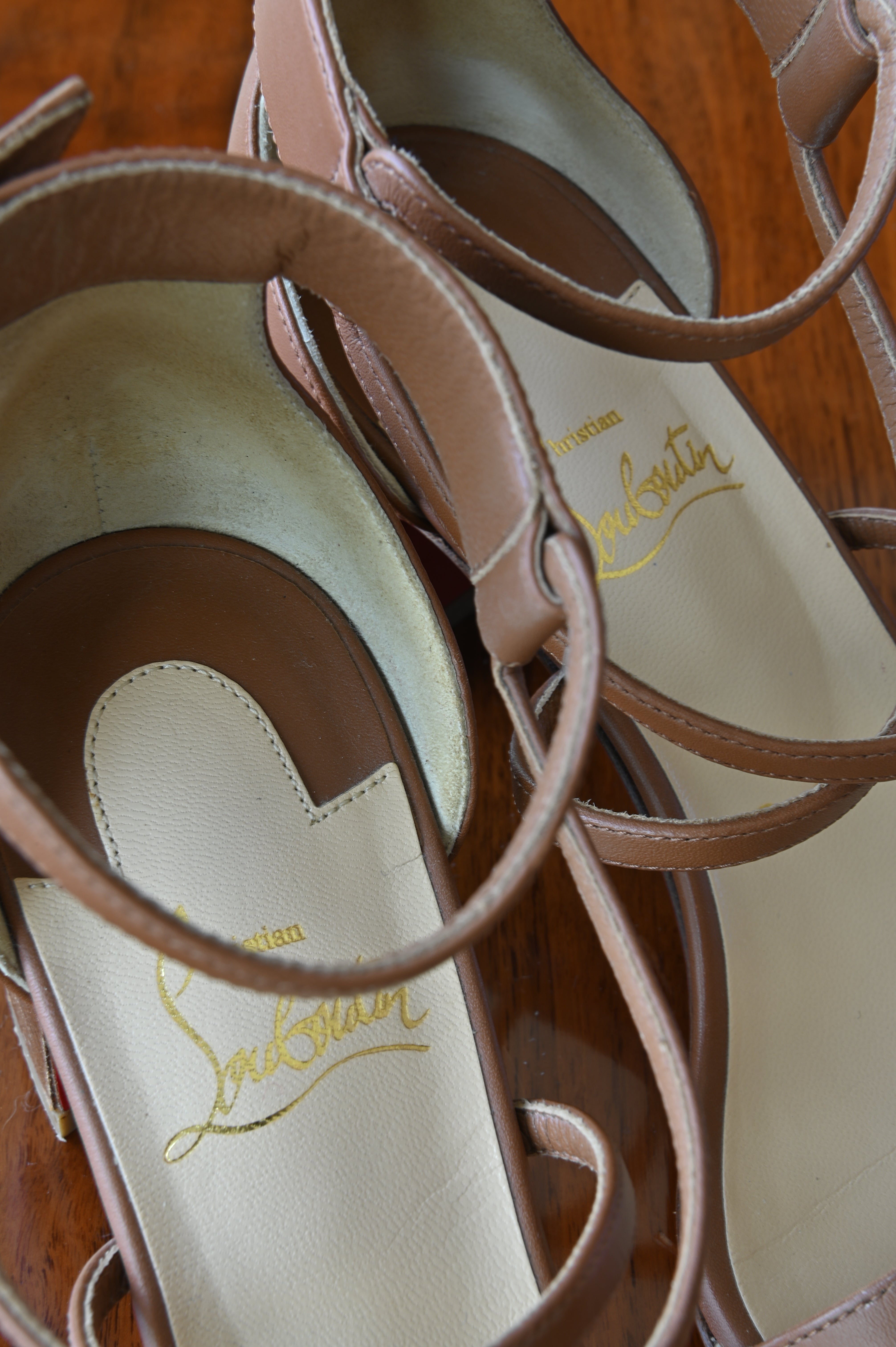 Christian Louboutin Brown Sandals