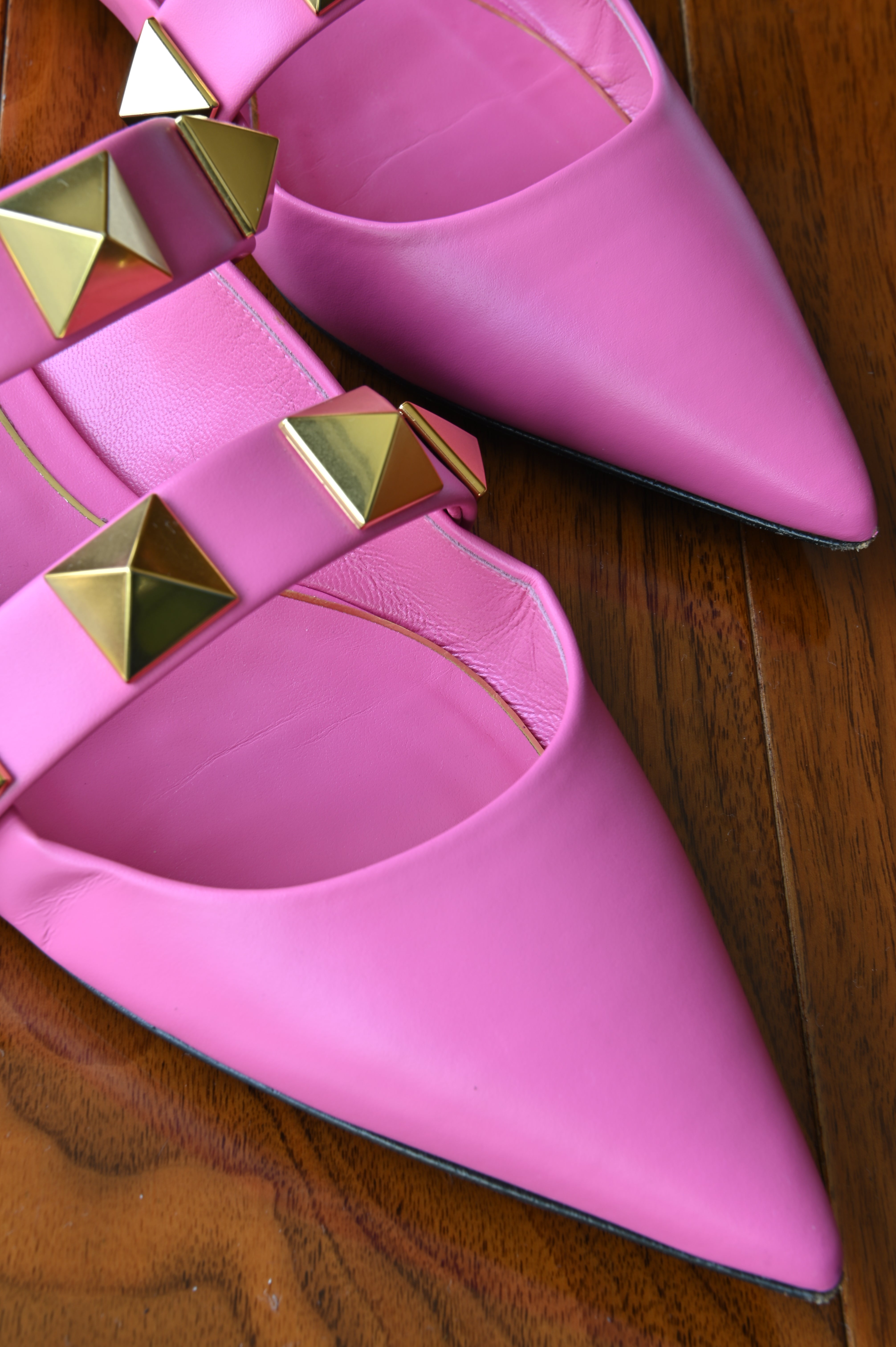 Valentino Garavani Pink Rockstud Mules