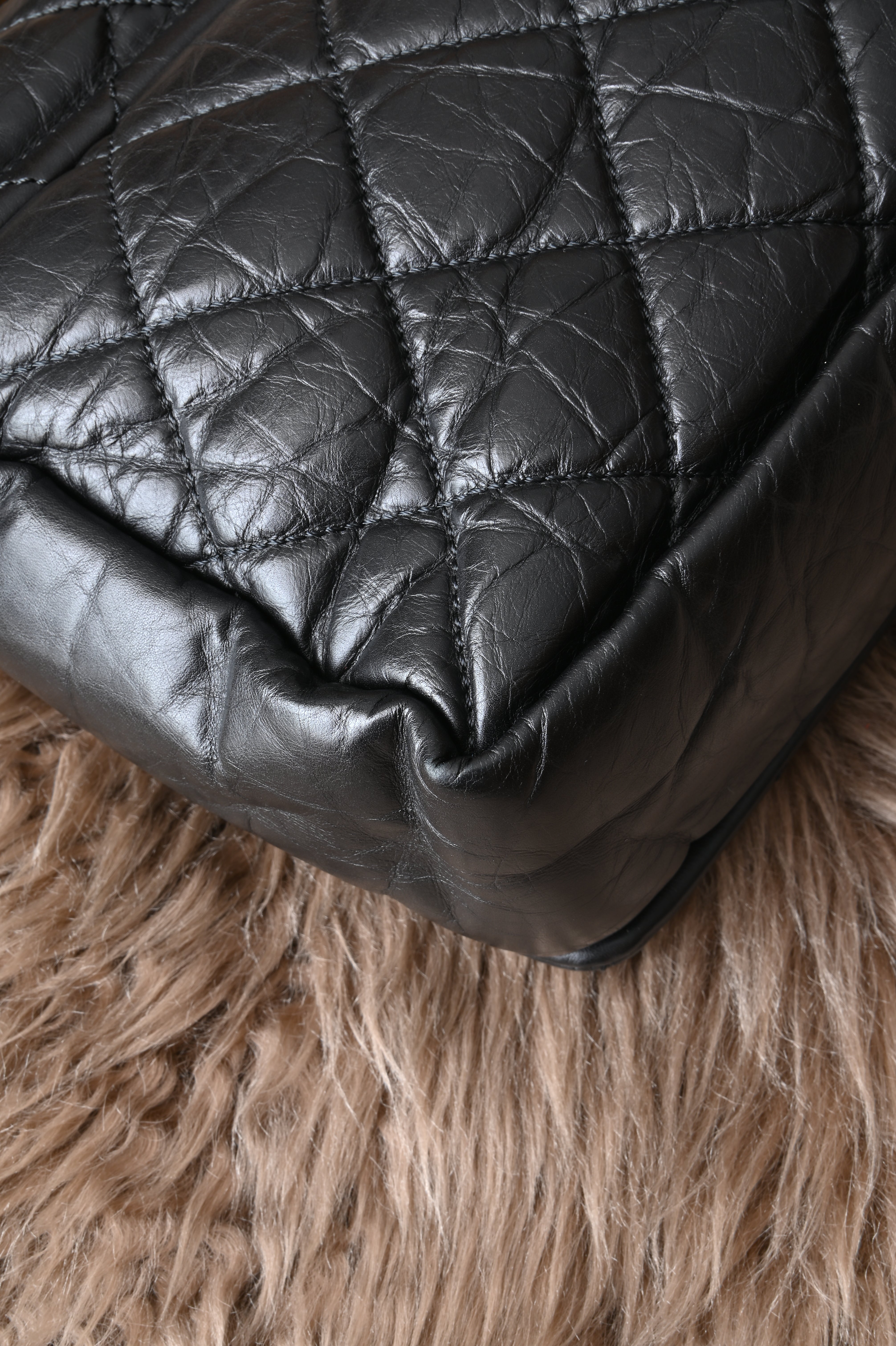 Chanel Quilted bag in black and gold hardware