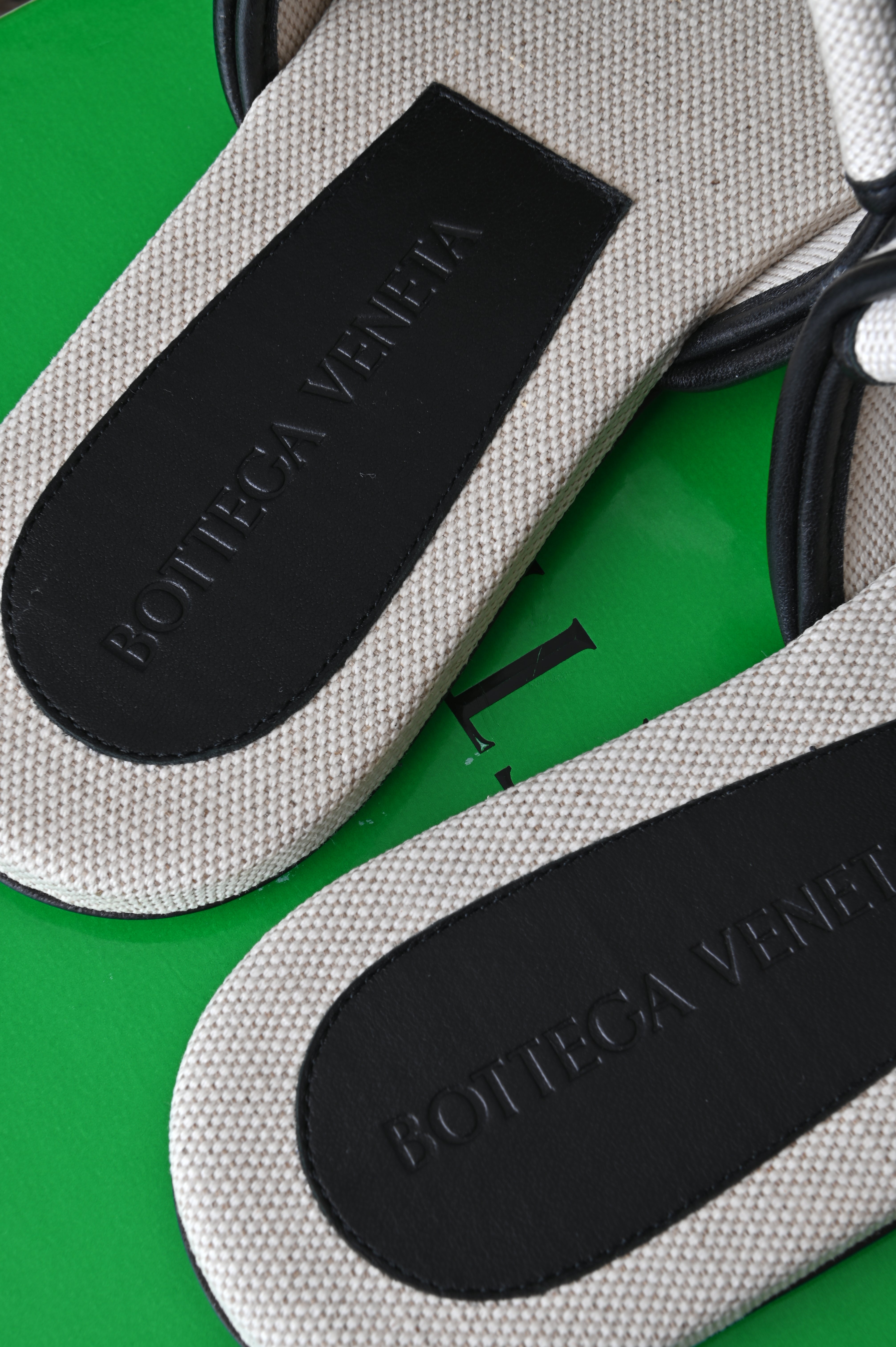 Bottega Veneta Padded slip ons in canvas