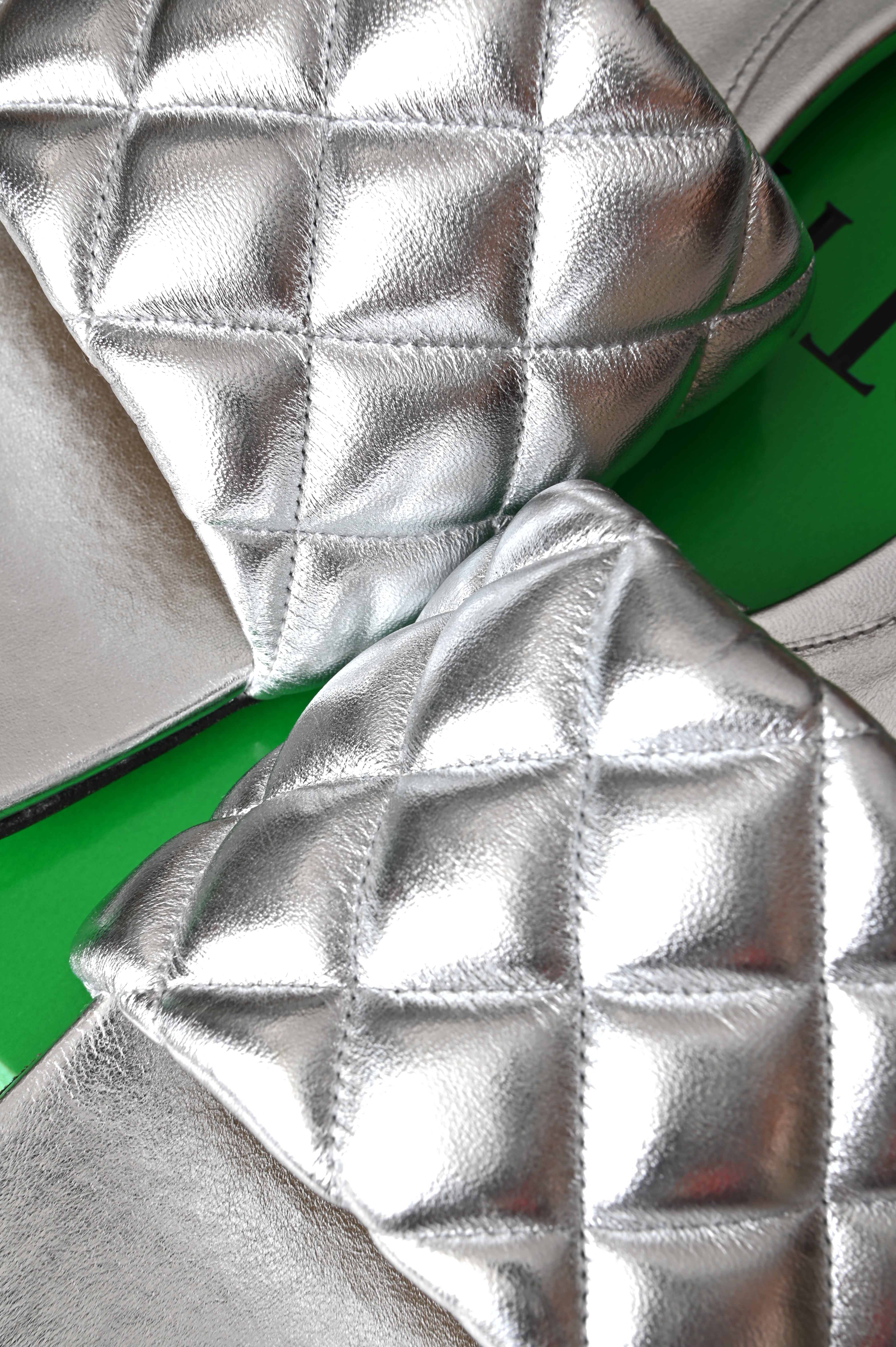 Bottega Veneta Padded in silver leather
