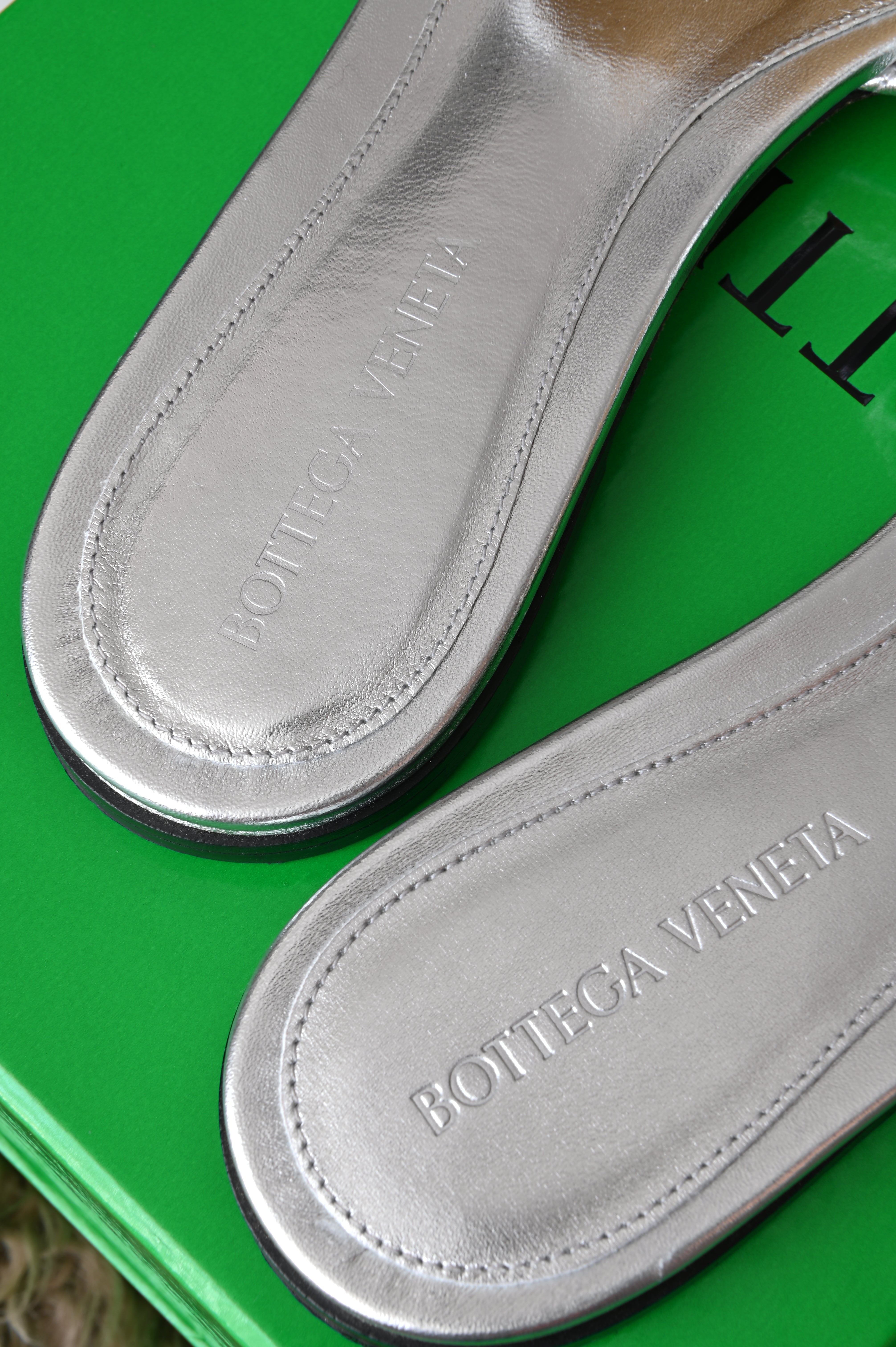 Bottega Veneta Padded in silver leather