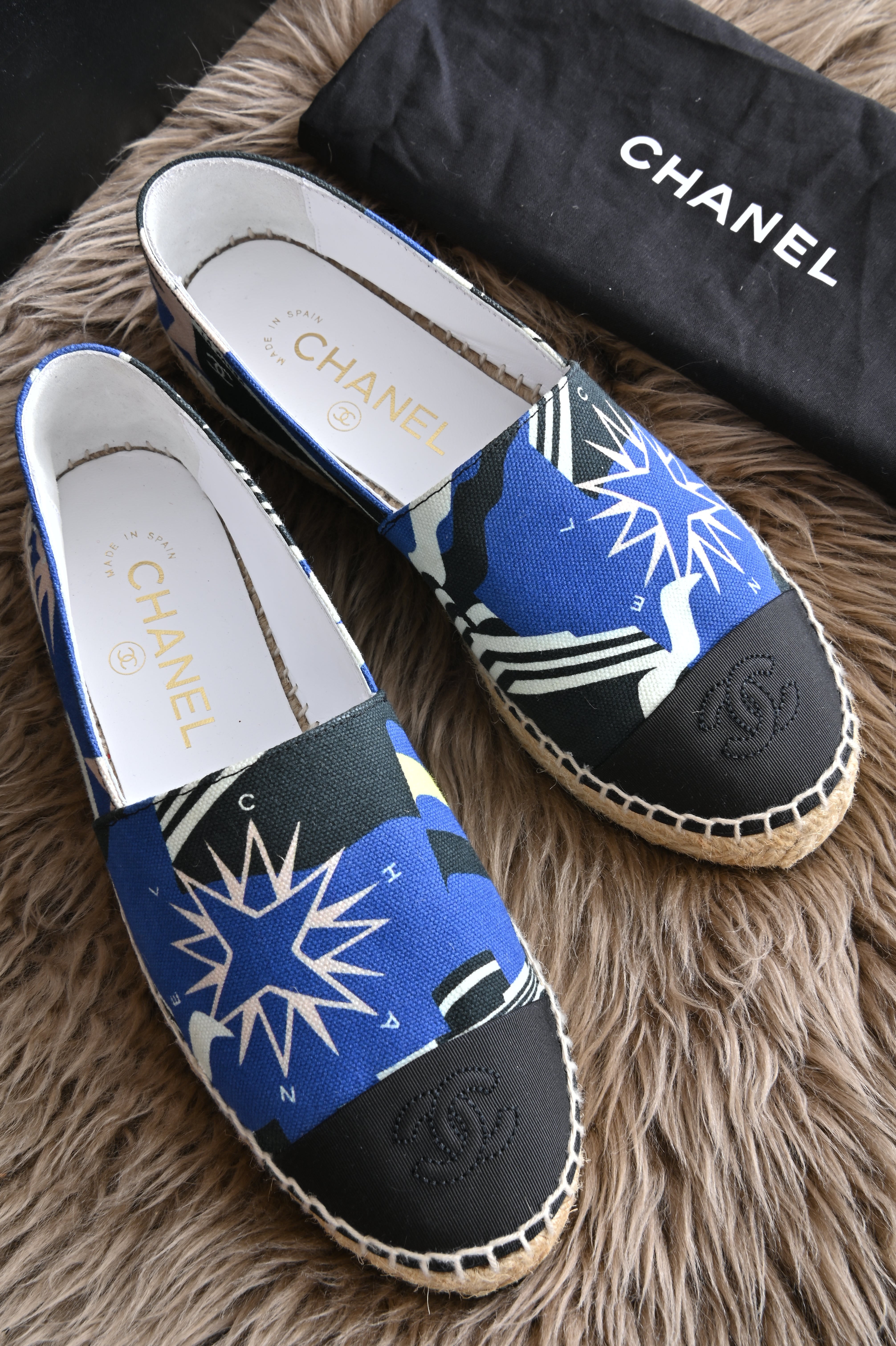 Chanel Espadrilles in canvas with star print