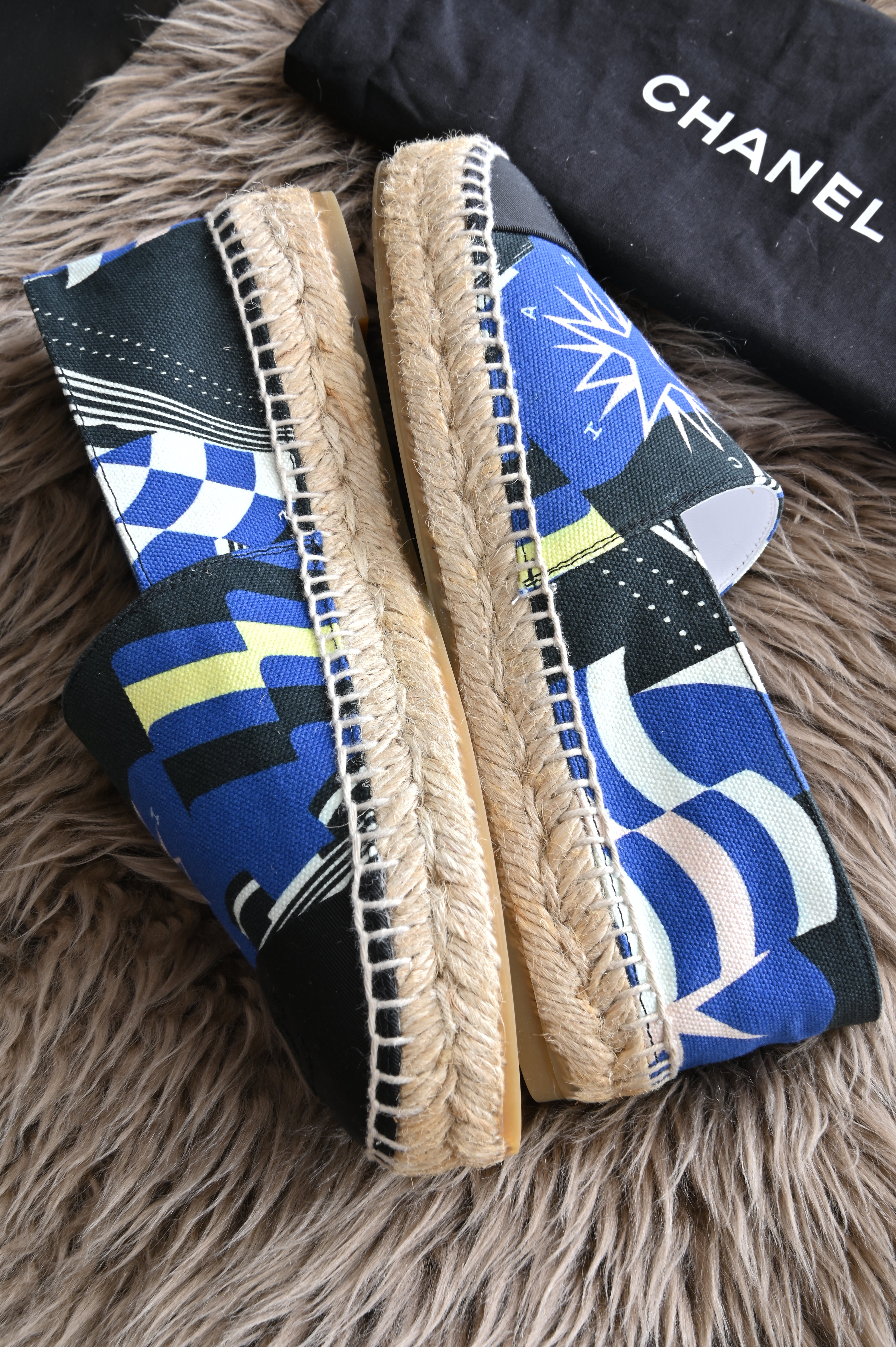 Chanel Espadrilles in canvas with star print