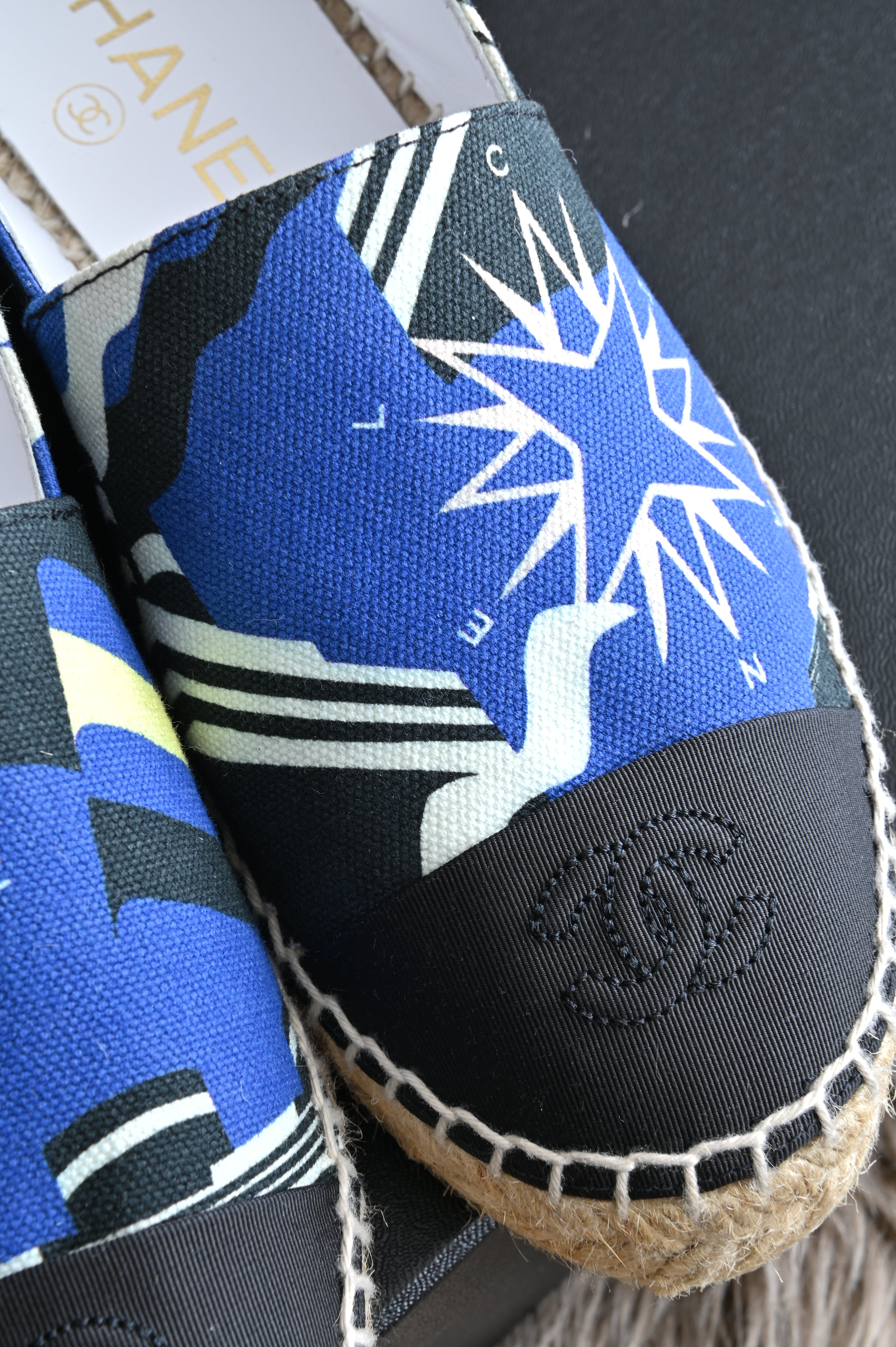 Chanel Espadrilles in canvas with star print
