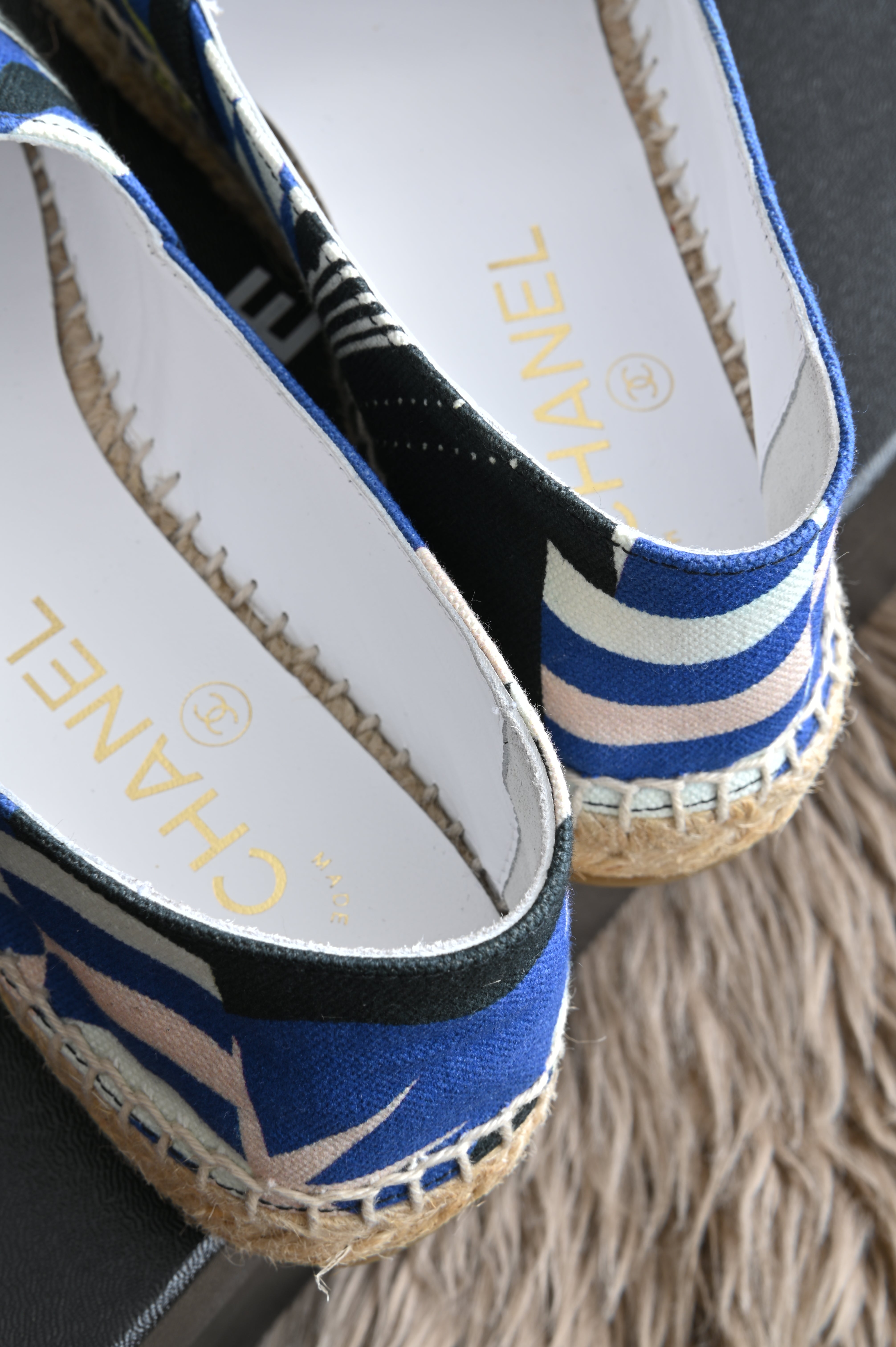 Chanel Espadrilles in canvas with star print