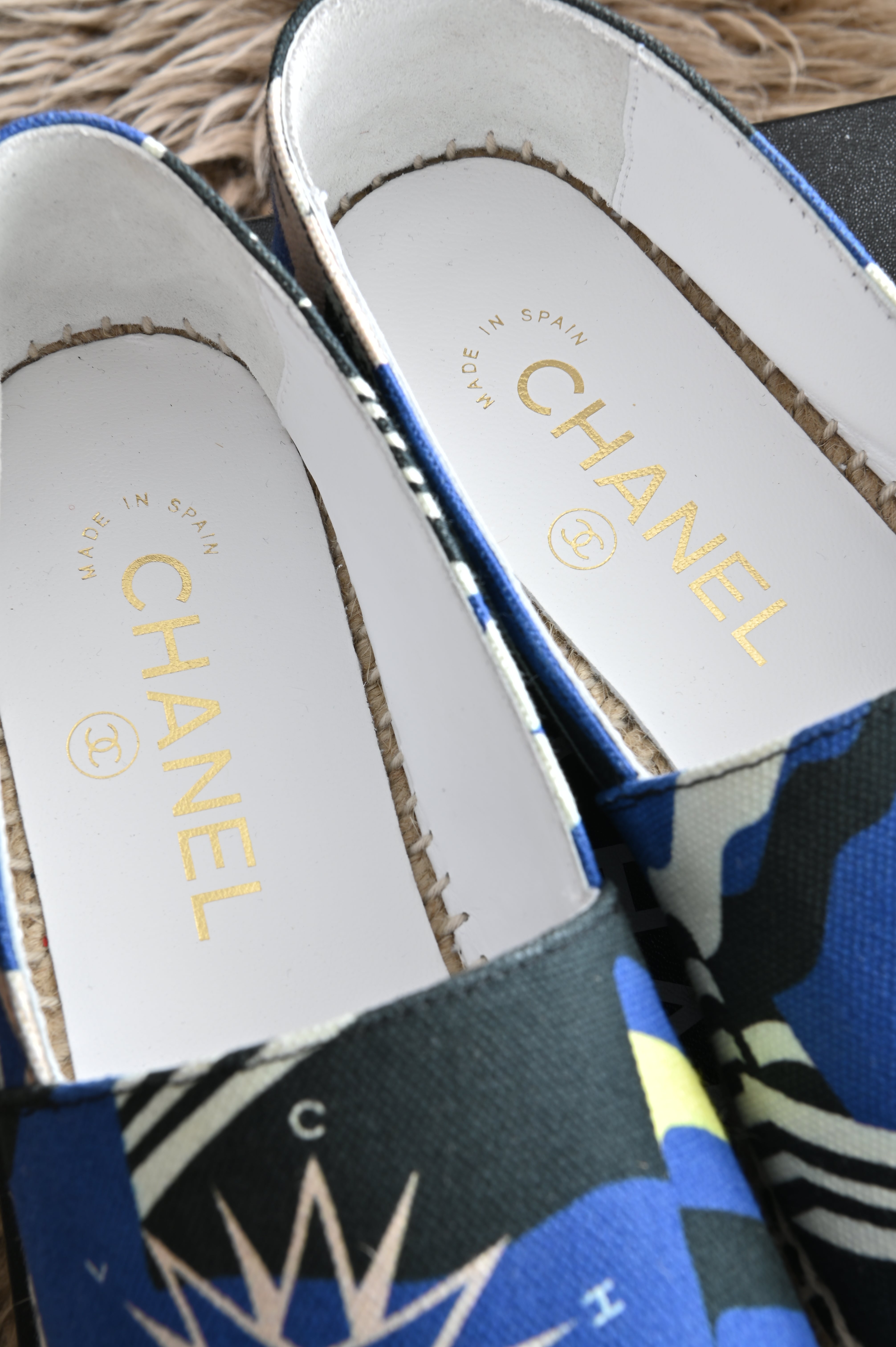 Chanel Espadrilles in canvas with star print