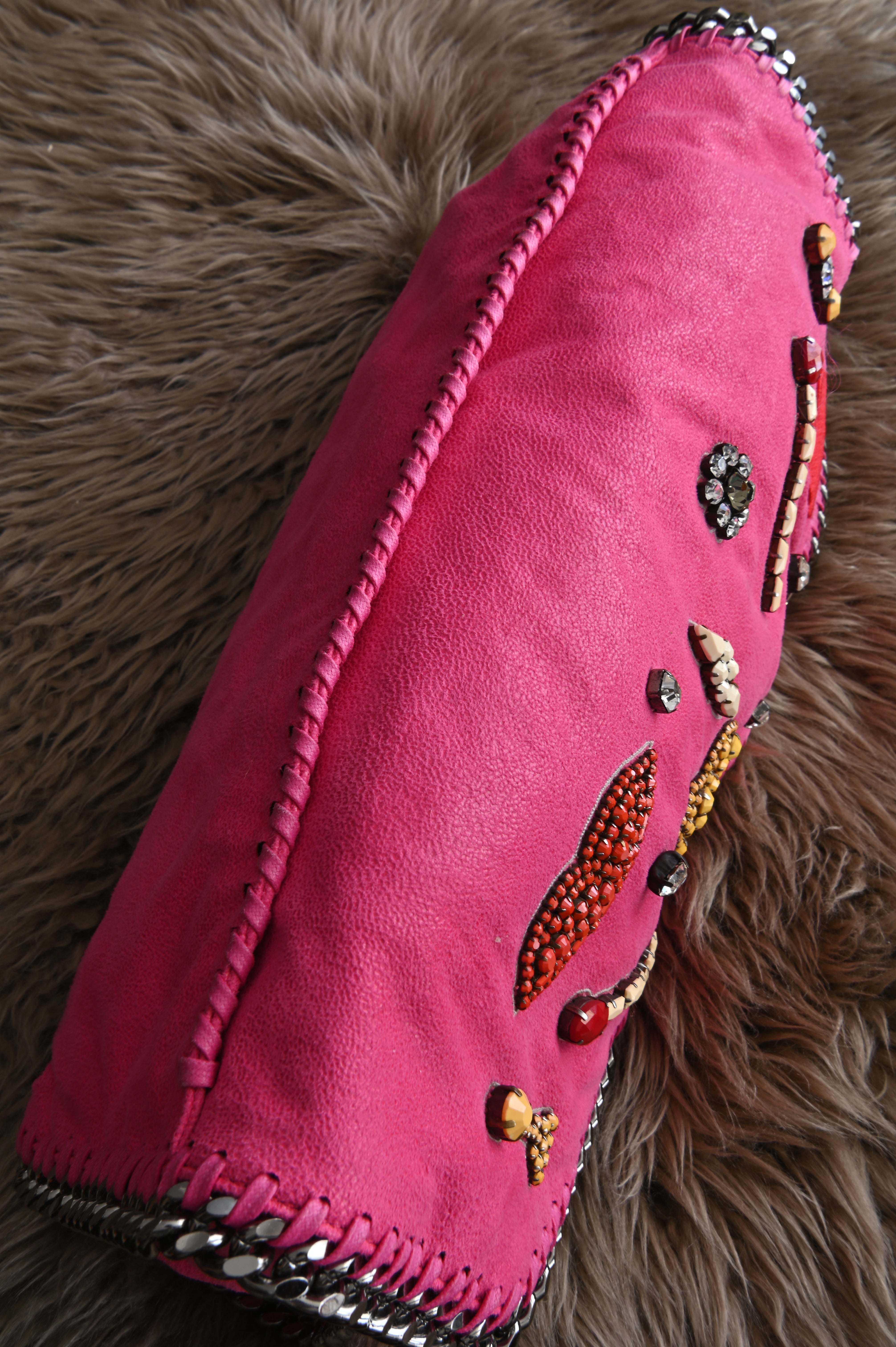 Stella McCartney Falabella embellished pink bag