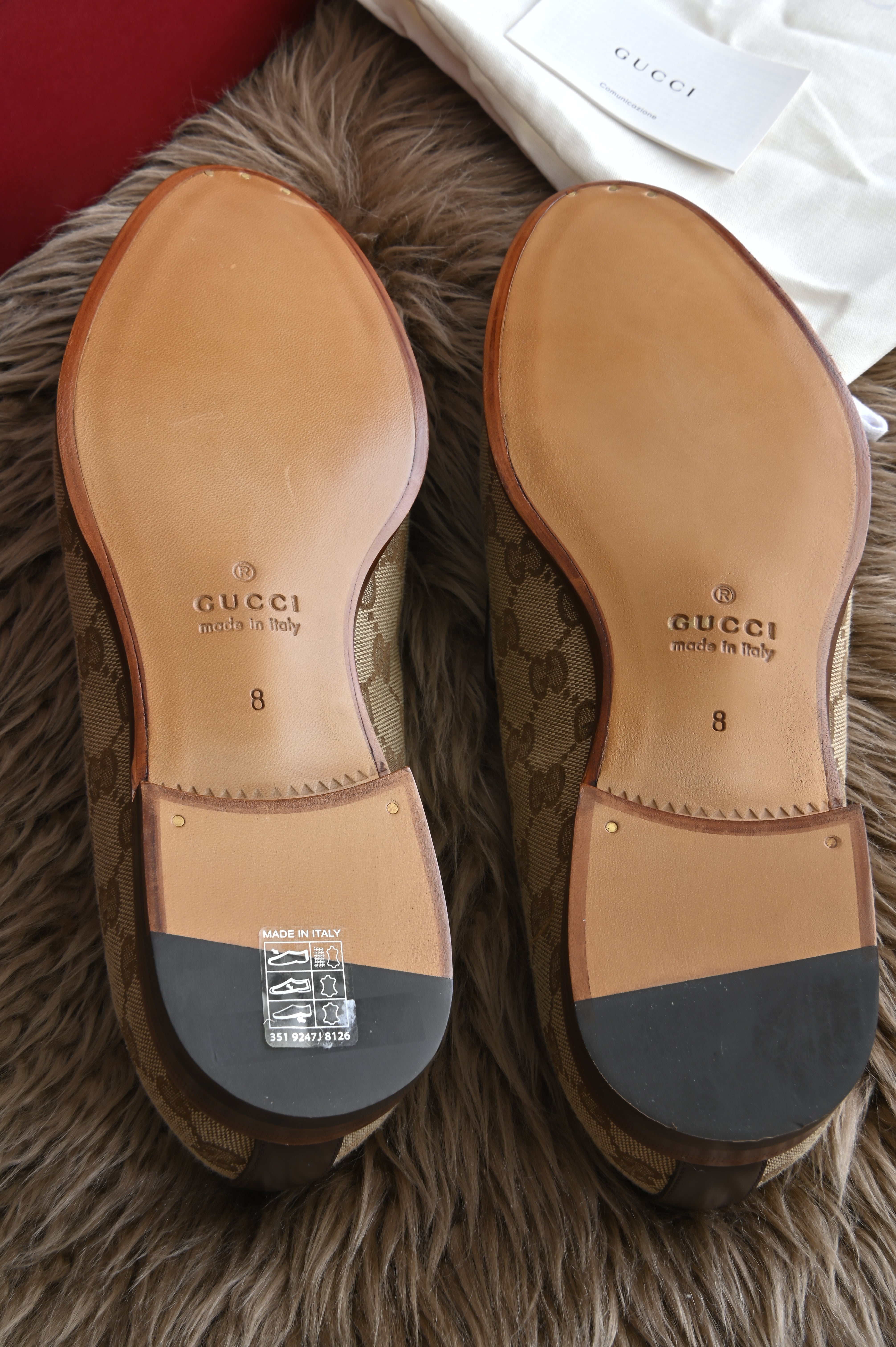 Gucci Jordaan horsebit-detailed leather-trimmed canvas-jacquard loafers for Men