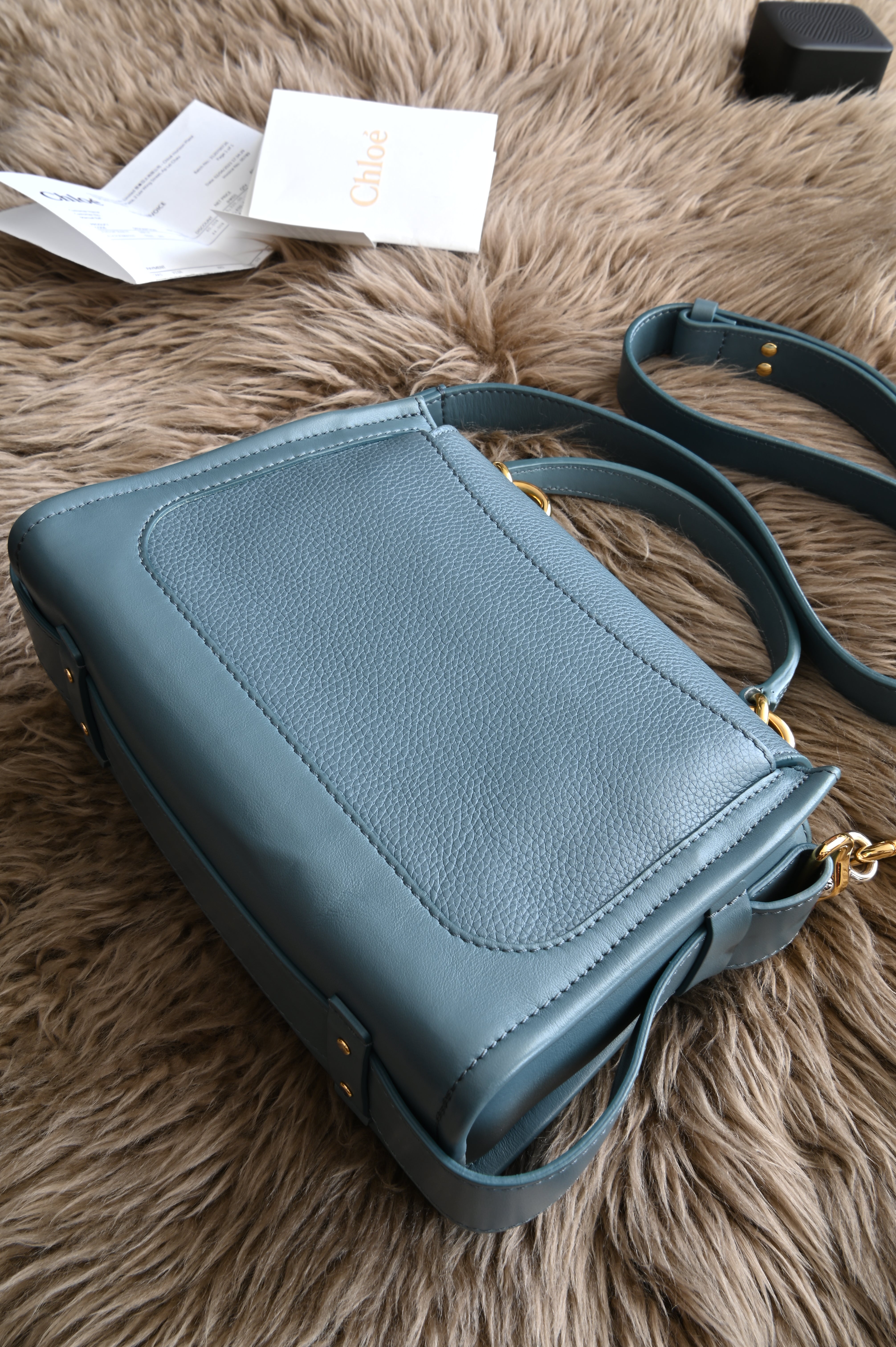 Chloe Tess Day Bag in Teal Blue
