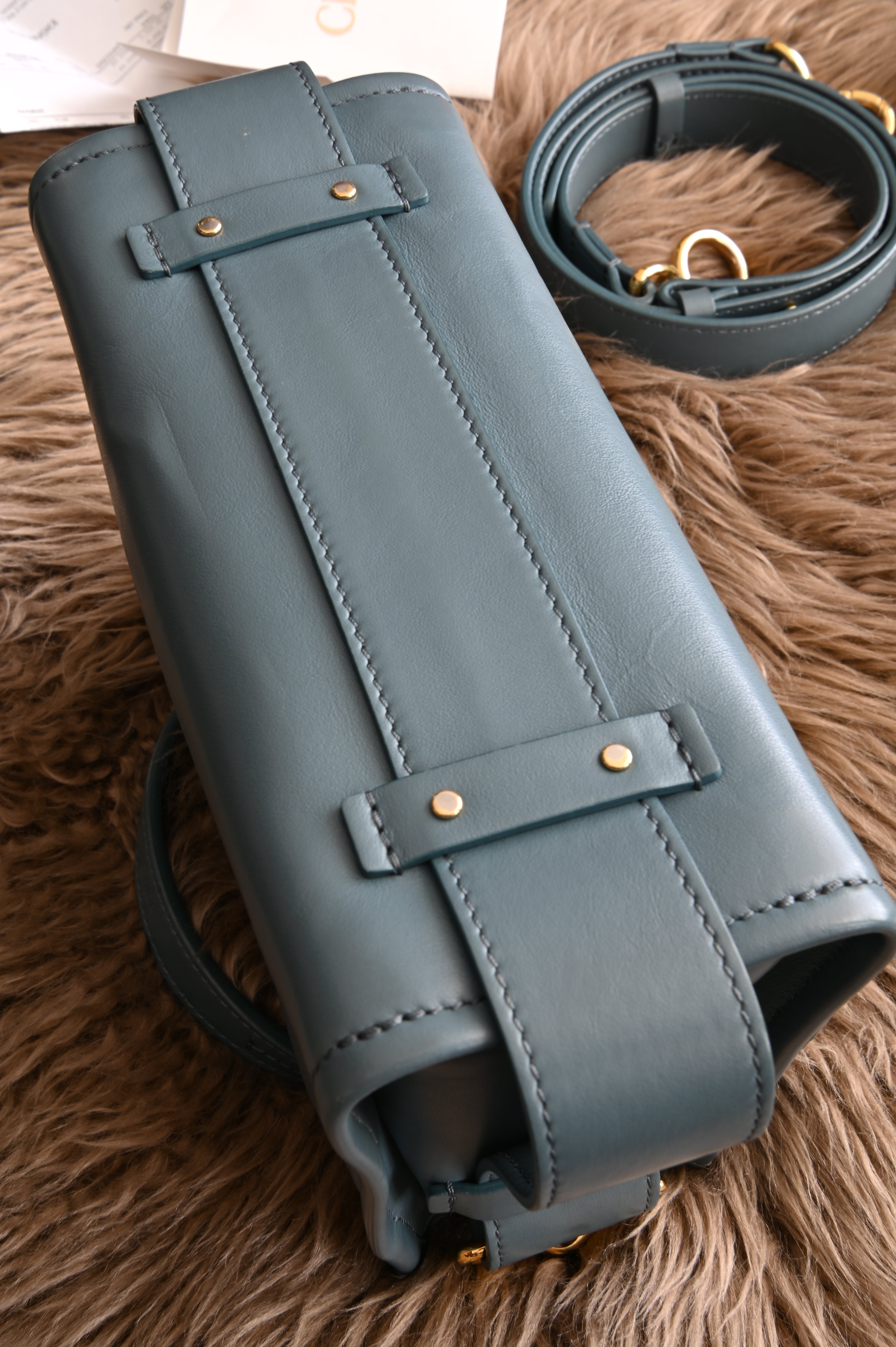 Chloe Tess Day Bag in Teal Blue