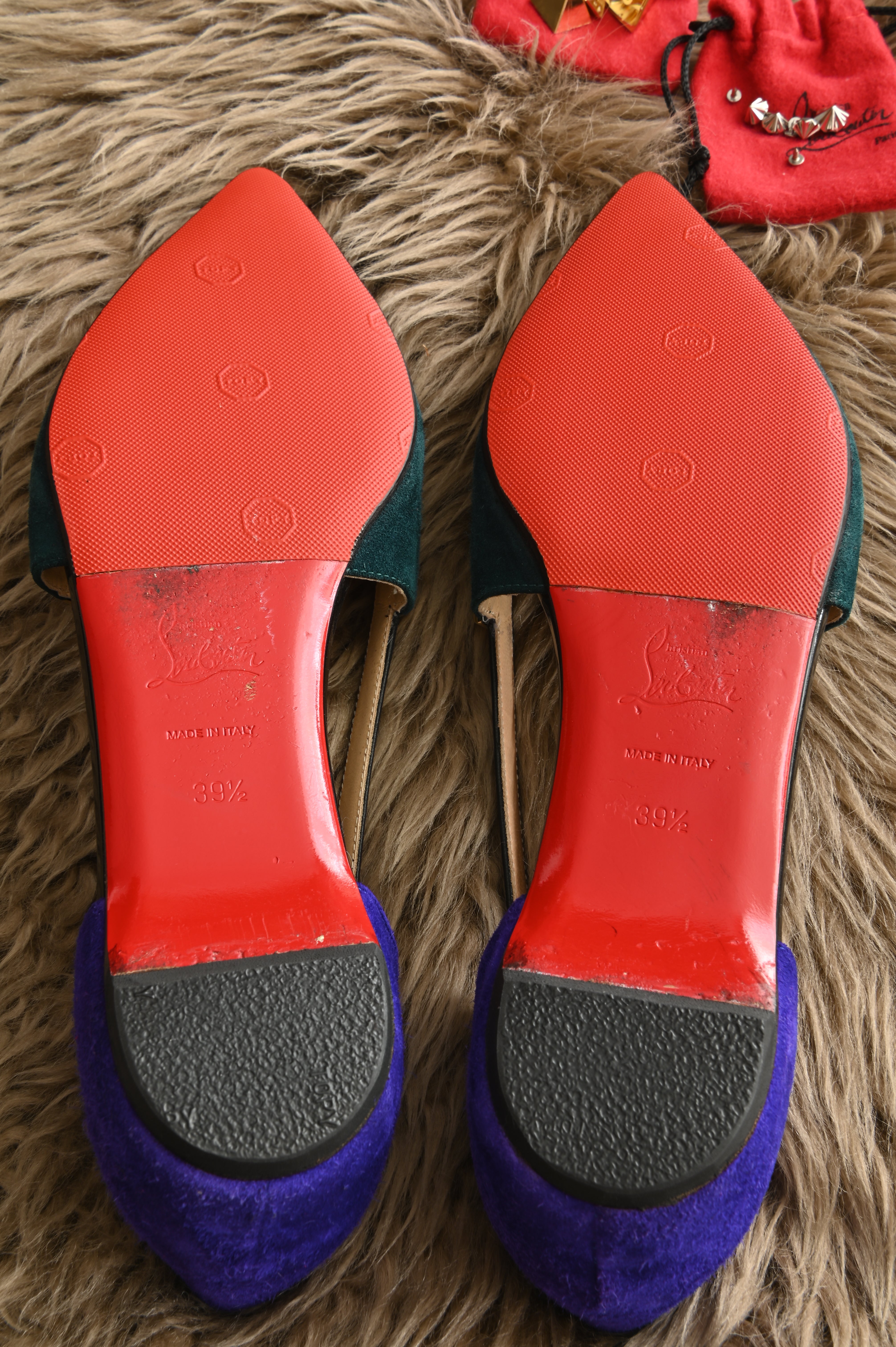 Christian Louboutin Tudor Young Embellished pointed Flats