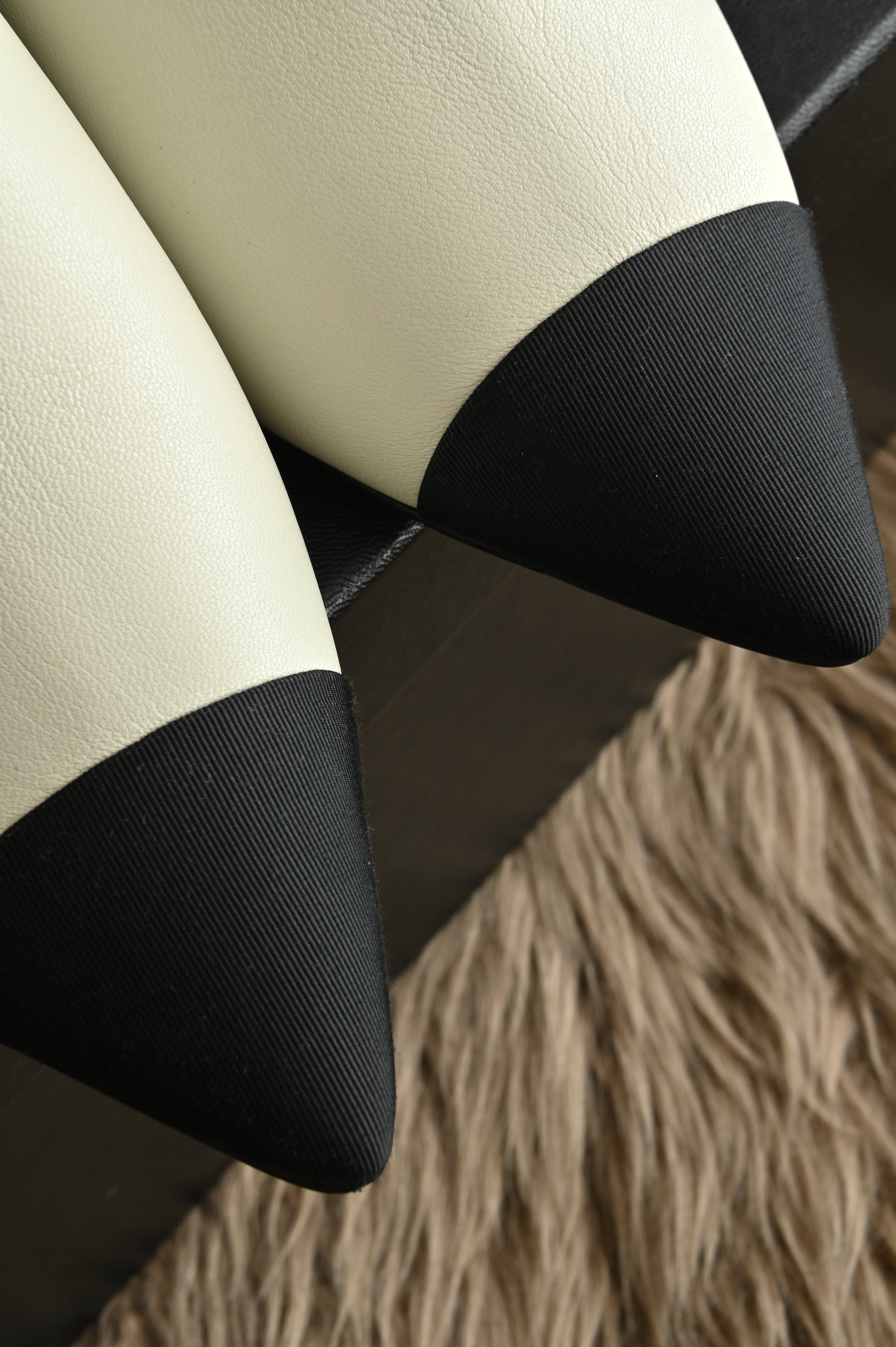 Chanel Heels Black White Mules