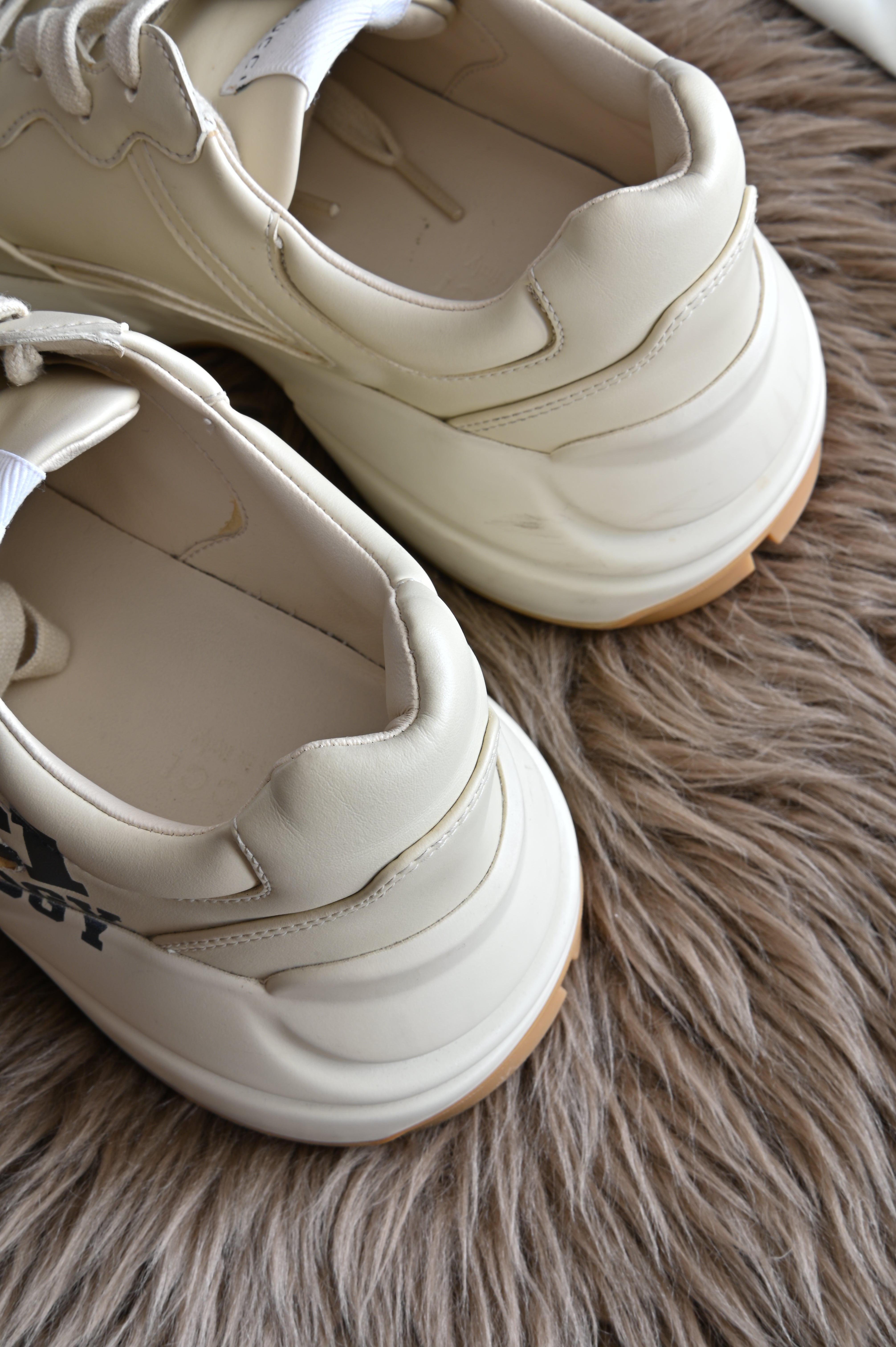 Gucci White Brown Black Sneakers Rython