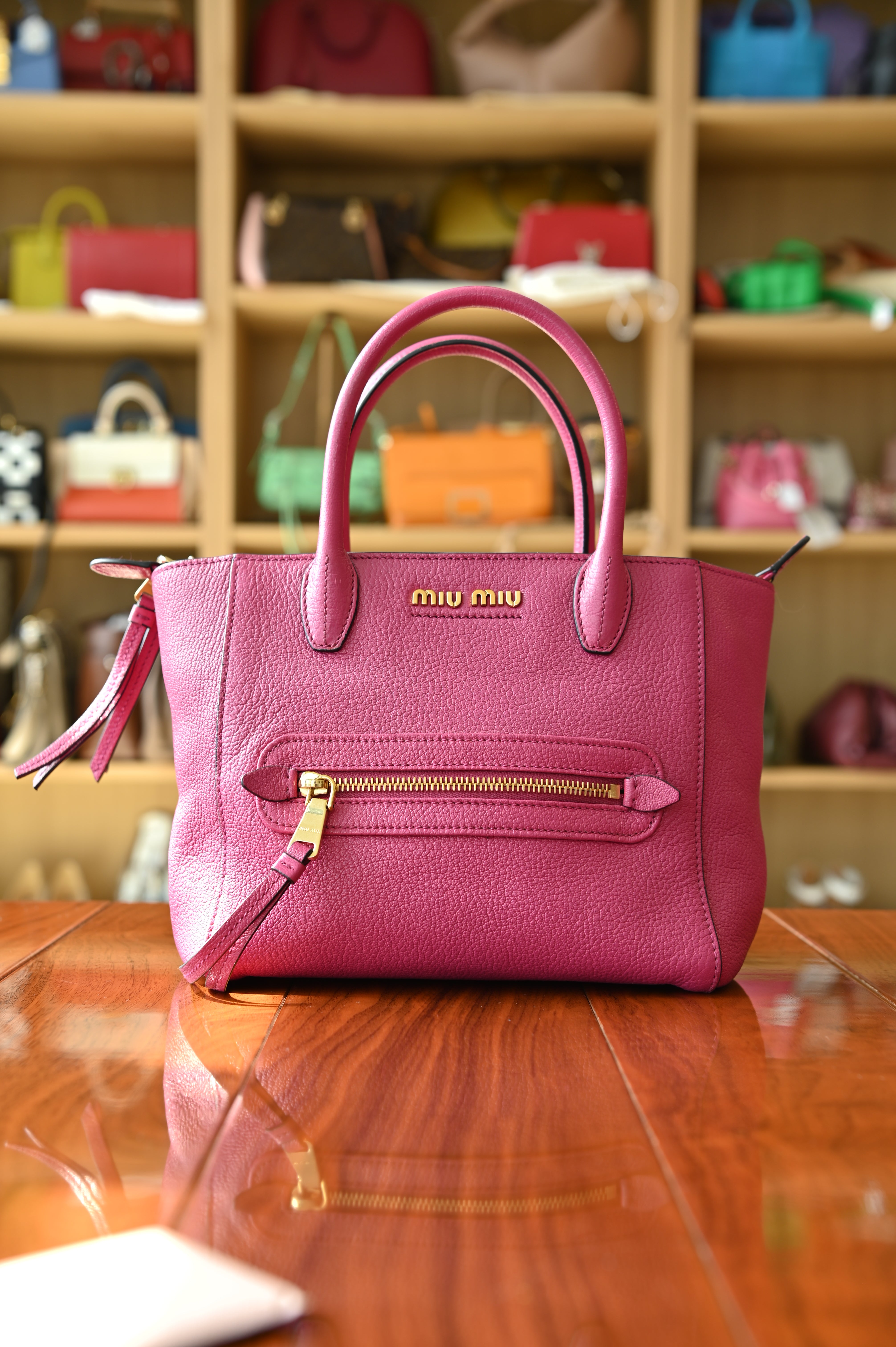 Miu Miu Pink Top Handle Bag