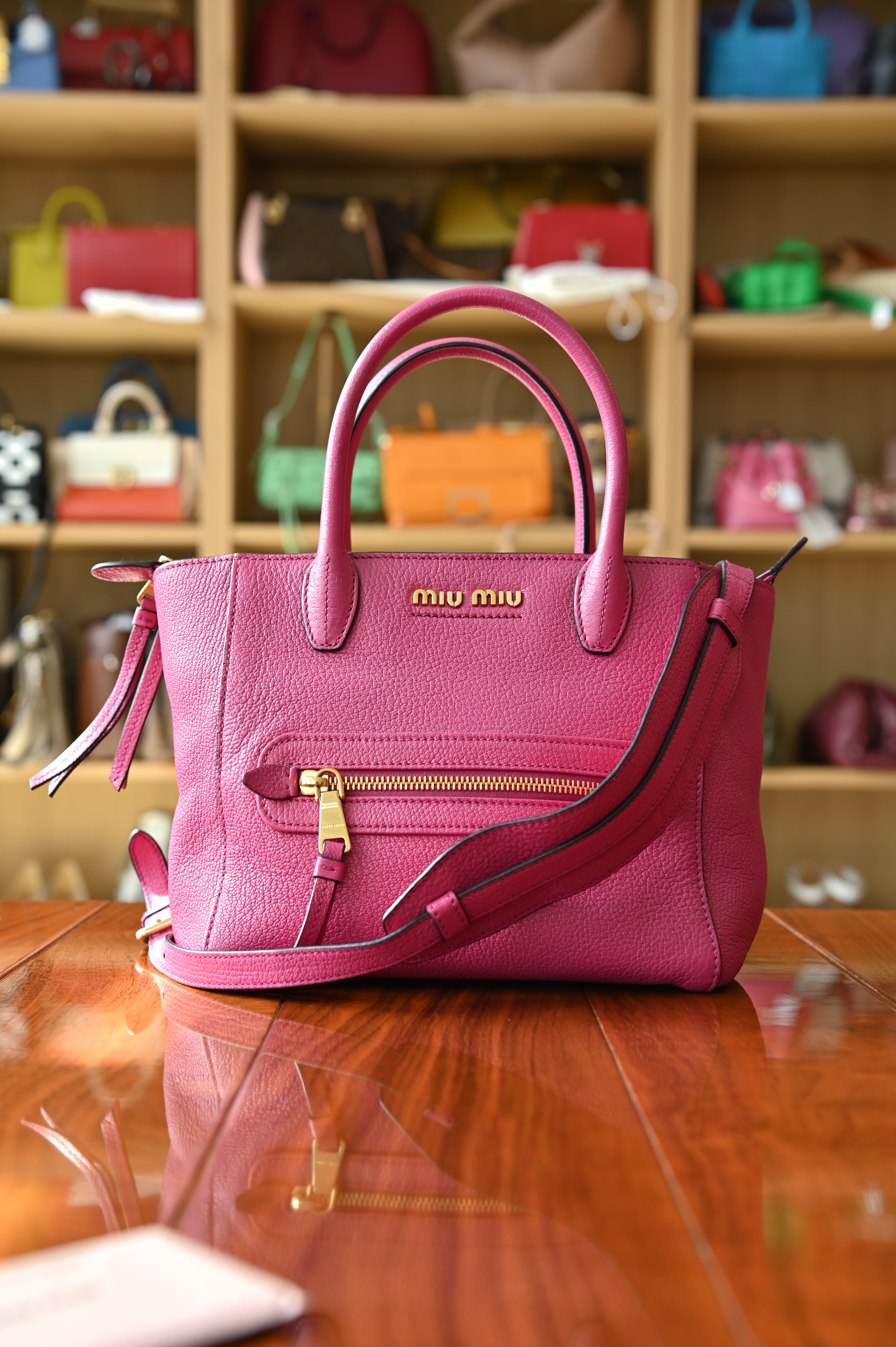 Miu Miu Pink Top Handle Bag
