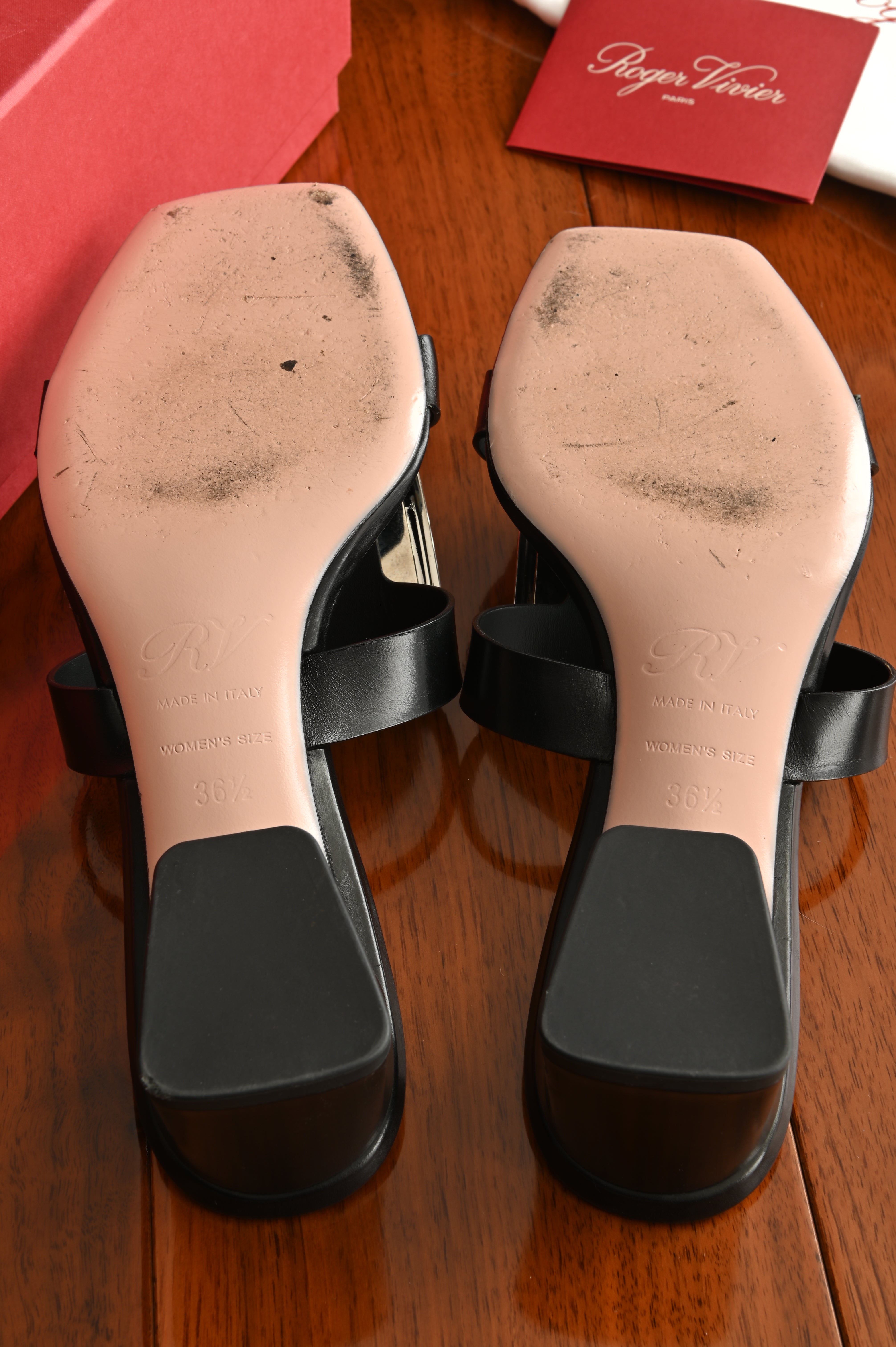 Roger Vivier Biki viv' Strass Mules in Black