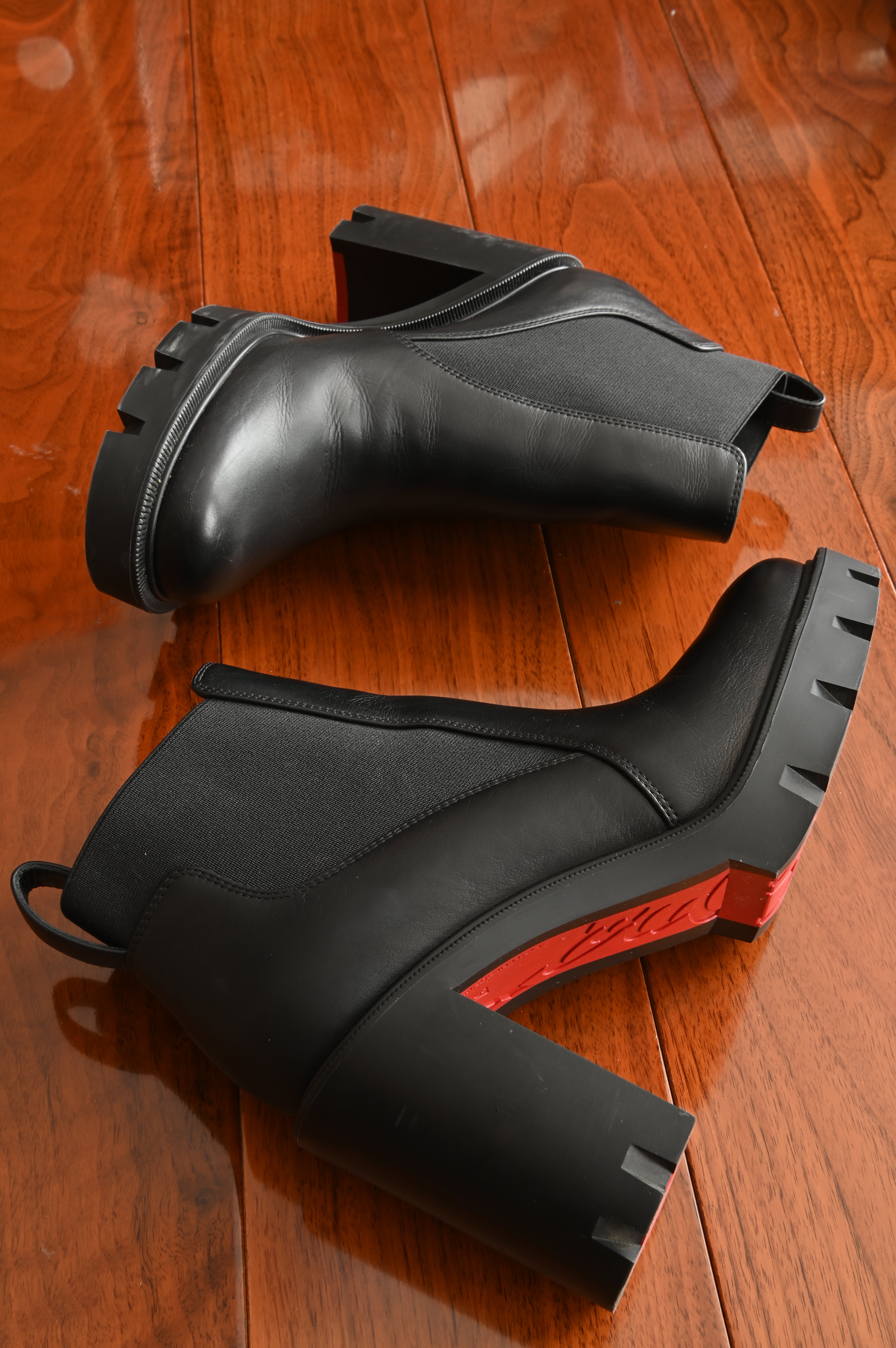 Christian Louboutin Black Ankle Boots