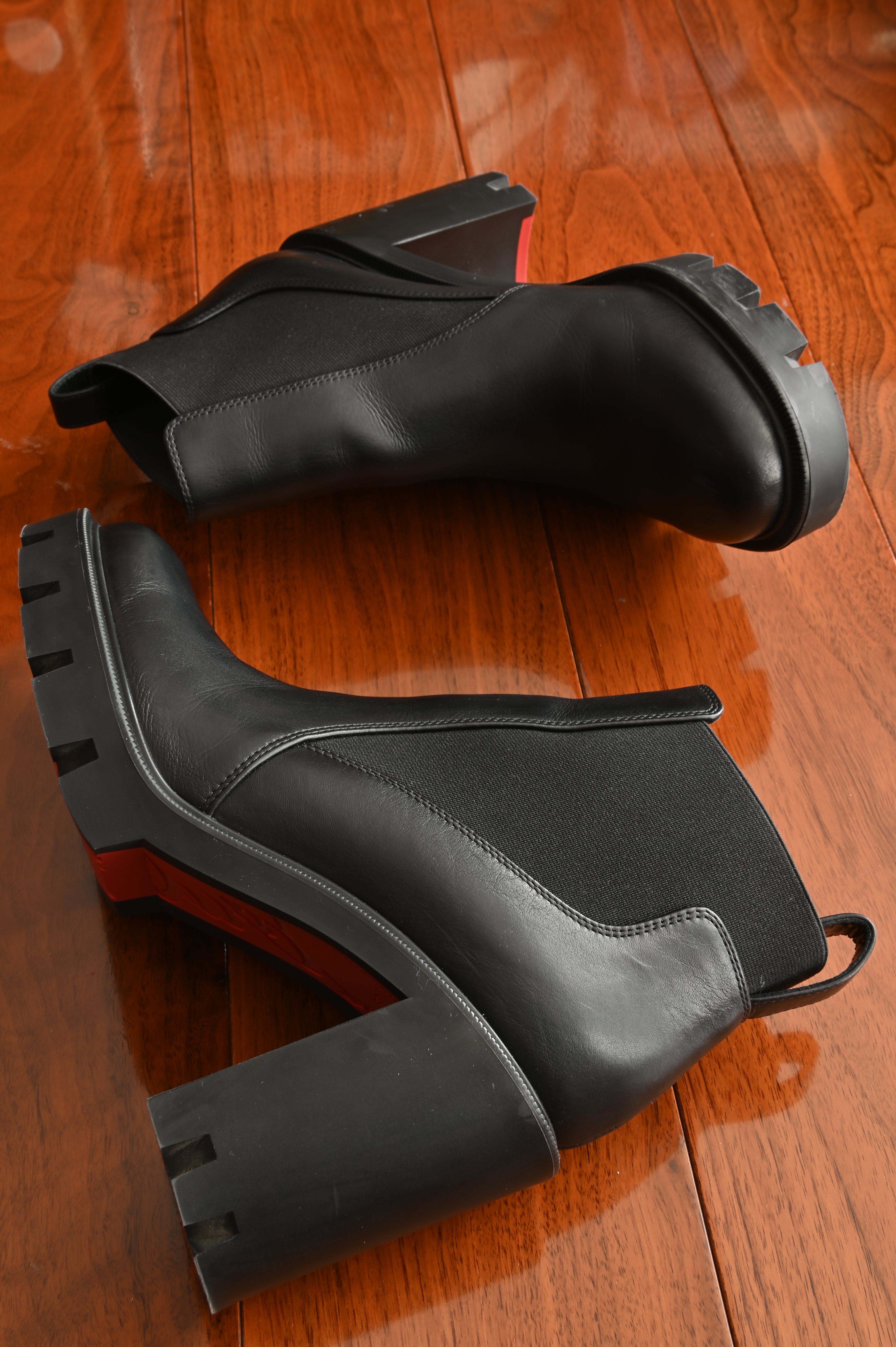 Christian Louboutin Black Ankle Boots