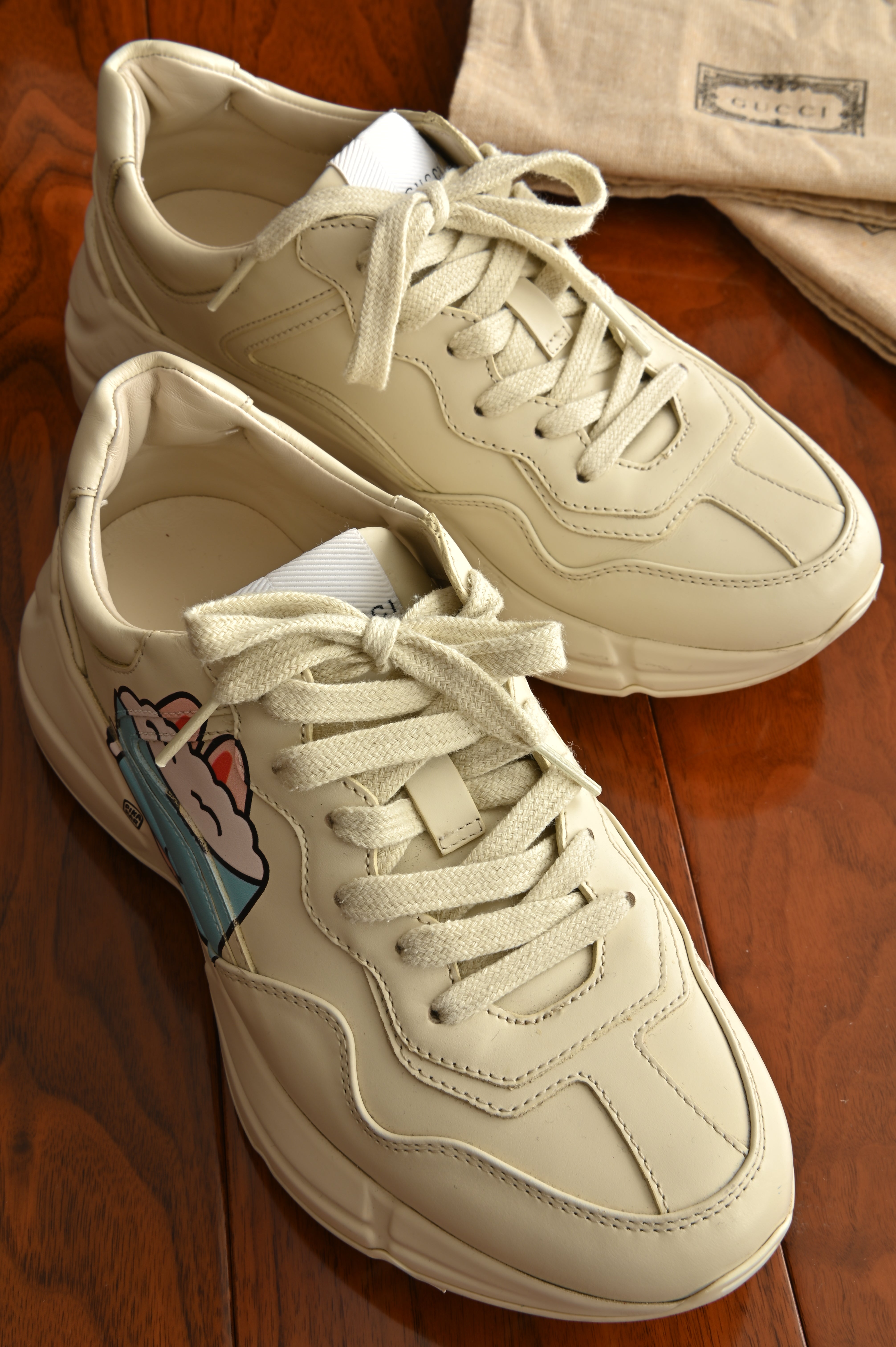 Gucci Kawaii Rhyton Leather Sneakers