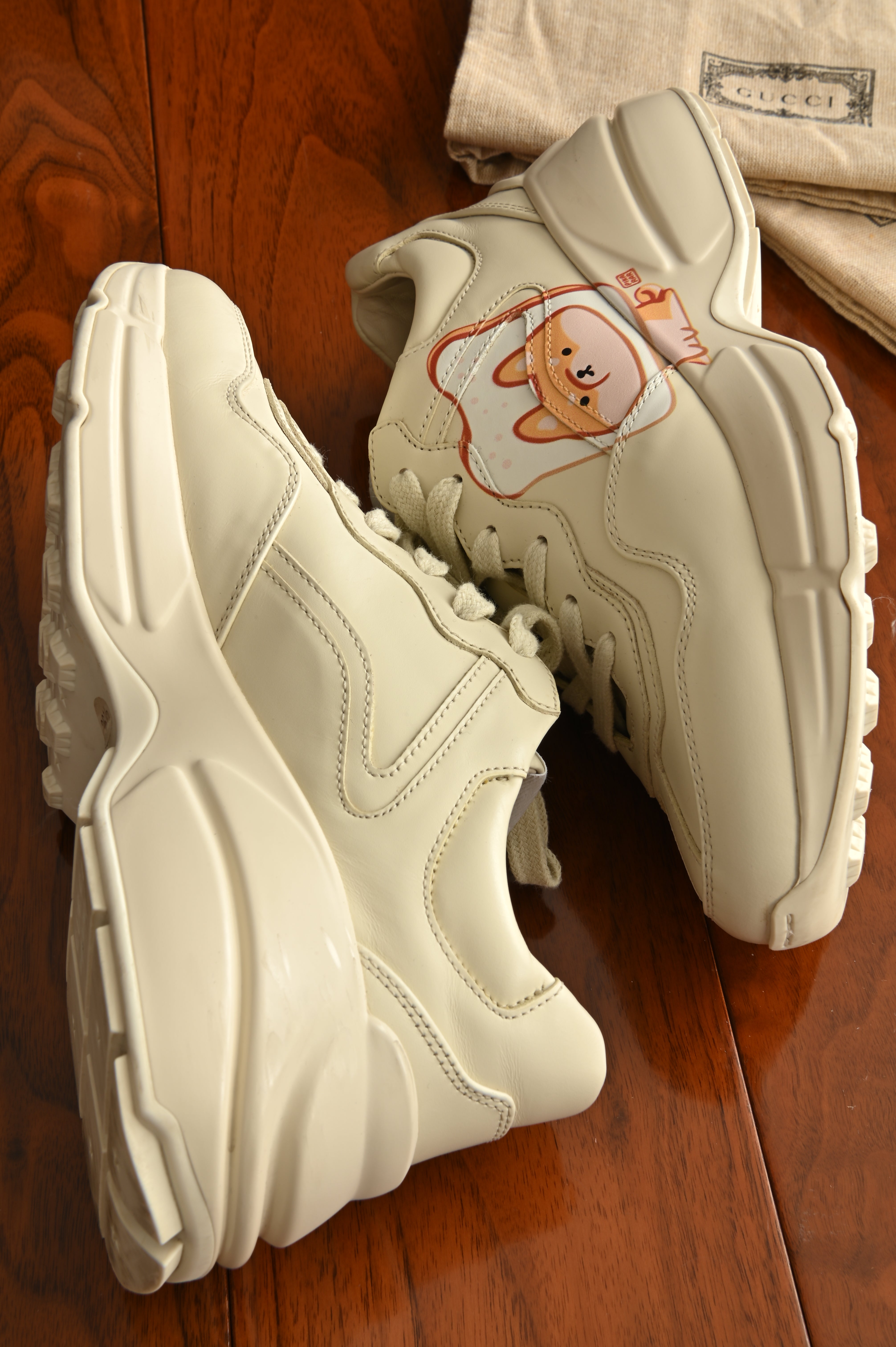 Gucci Kawaii Rhyton Leather Sneakers