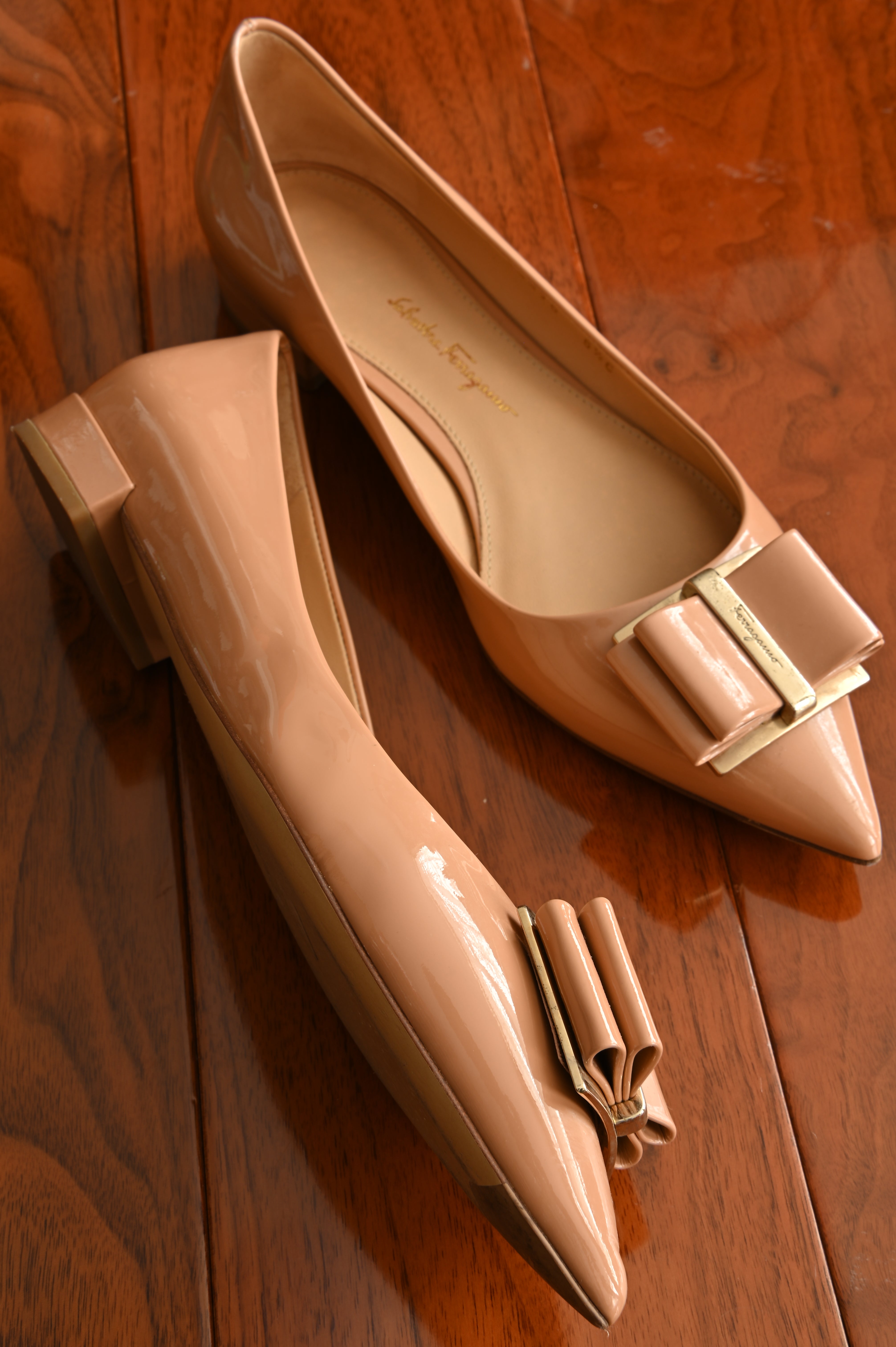 Salvatore Ferragamo Patent Ballet Flats