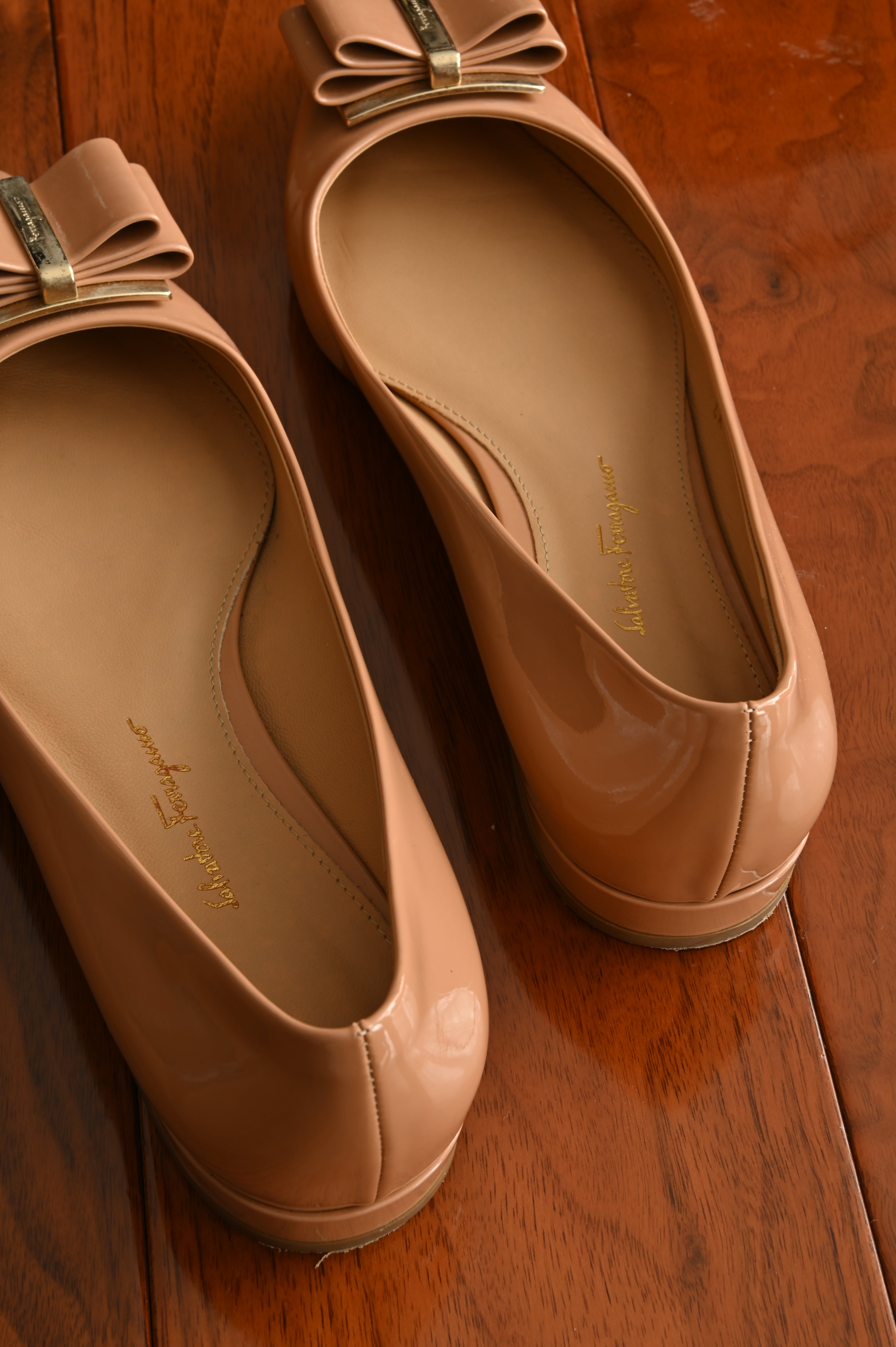 Salvatore Ferragamo Patent Ballet Flats