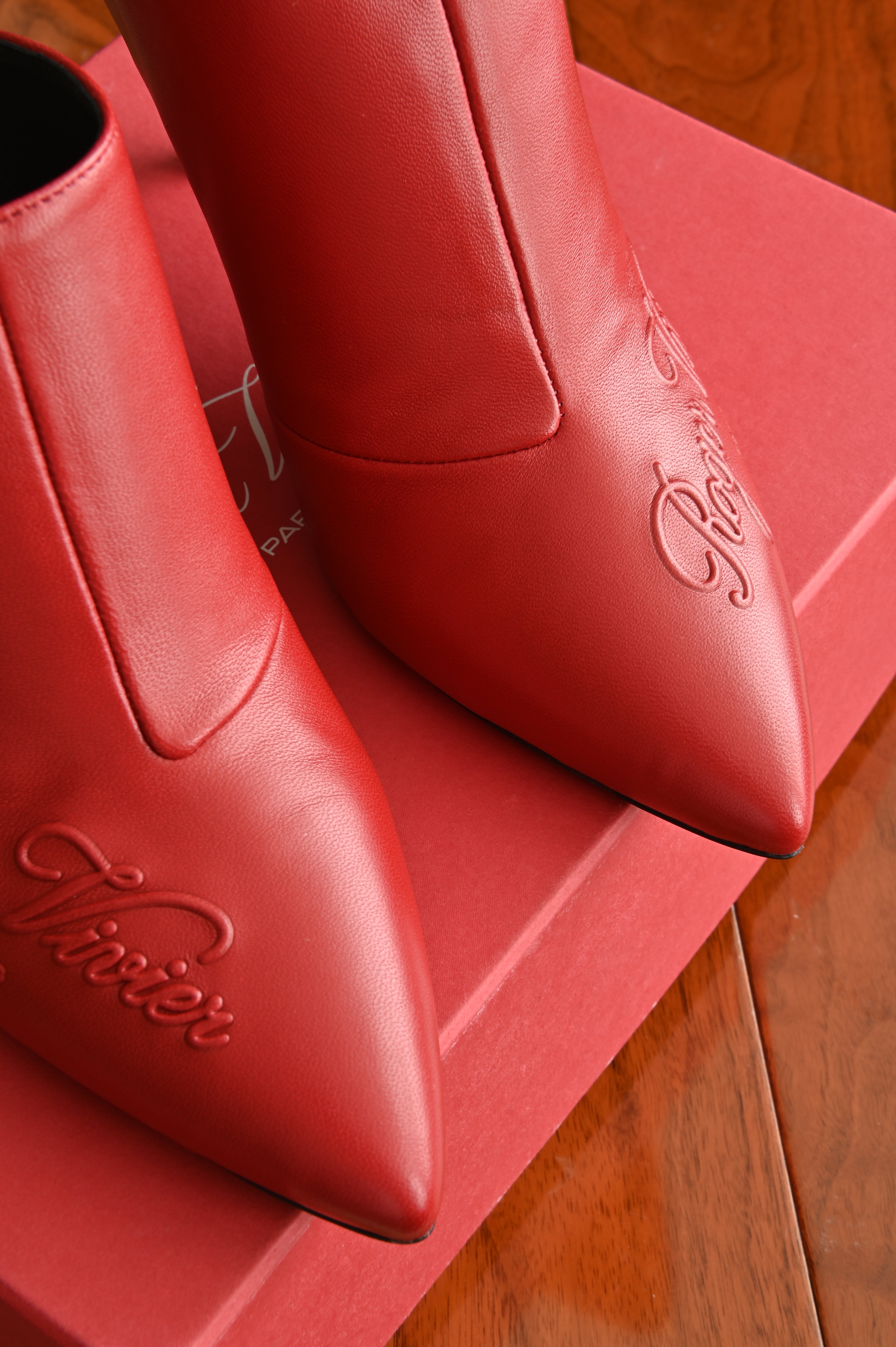 Roger Vivier Red Leather Mules