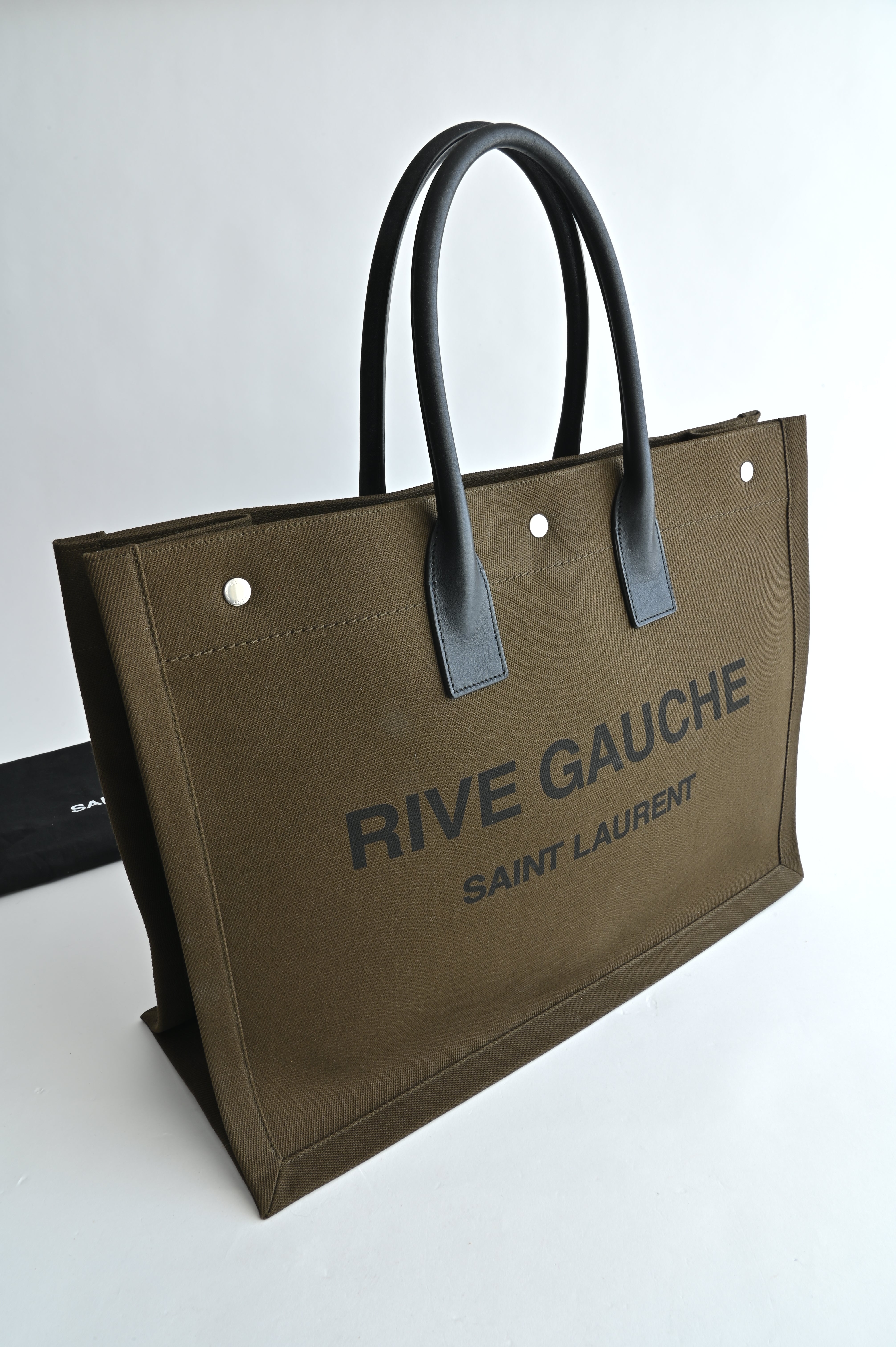 Saint Laurent RIVE GAUCHE Large Tote Bag in Smooth Leather