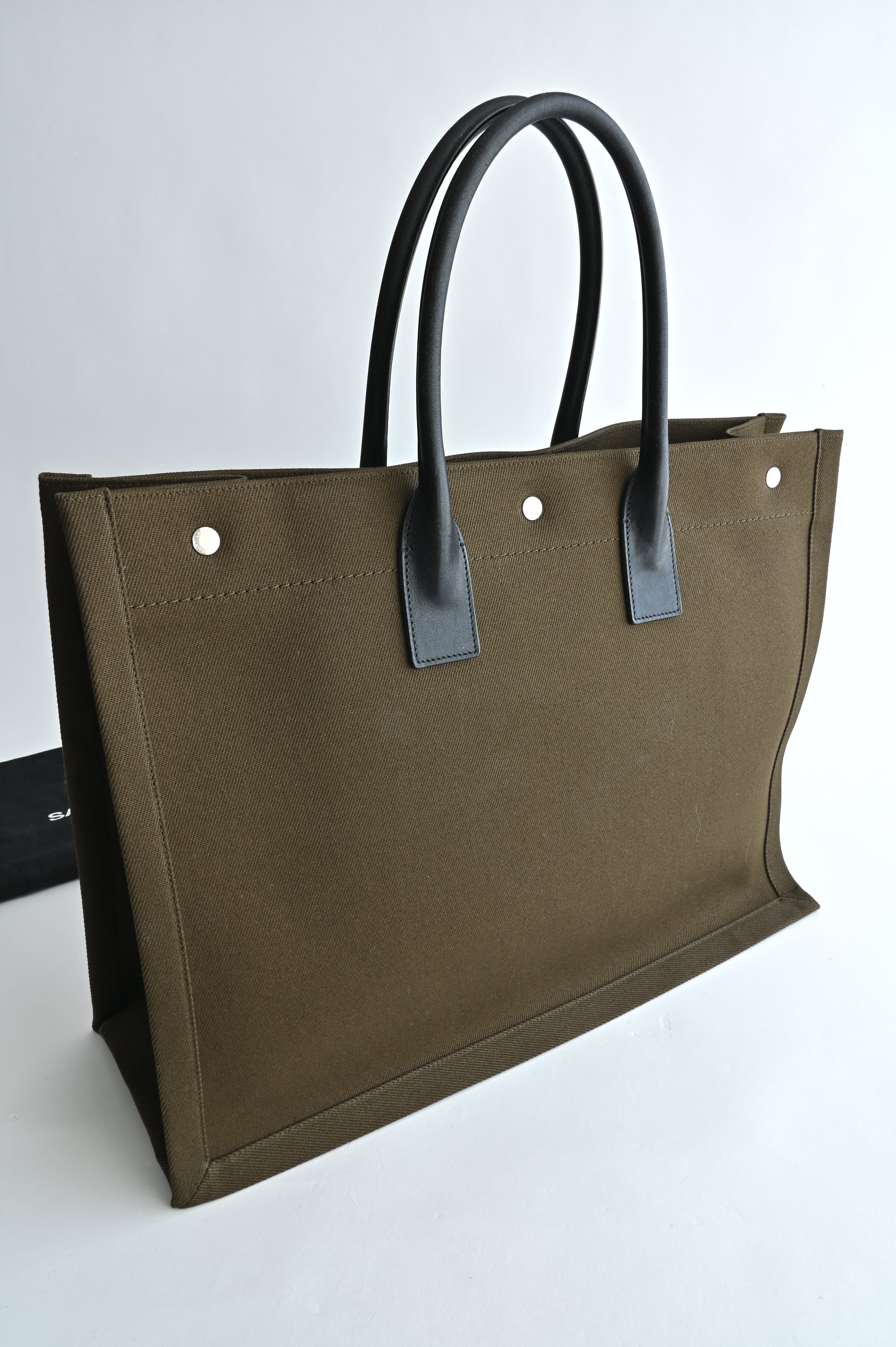 Saint Laurent RIVE GAUCHE Large Tote Bag in Smooth Leather