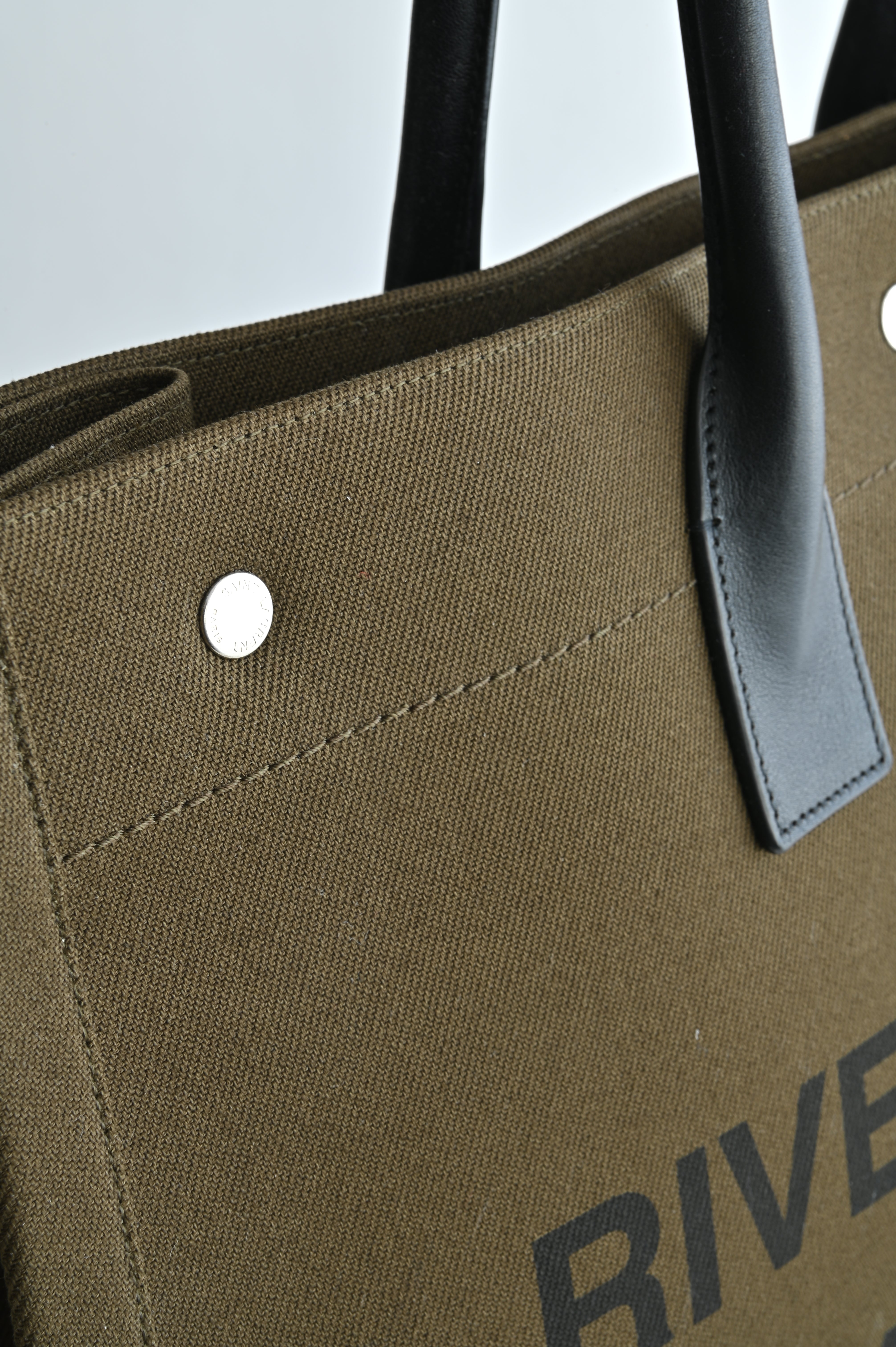 Saint Laurent RIVE GAUCHE Large Tote Bag in Smooth Leather