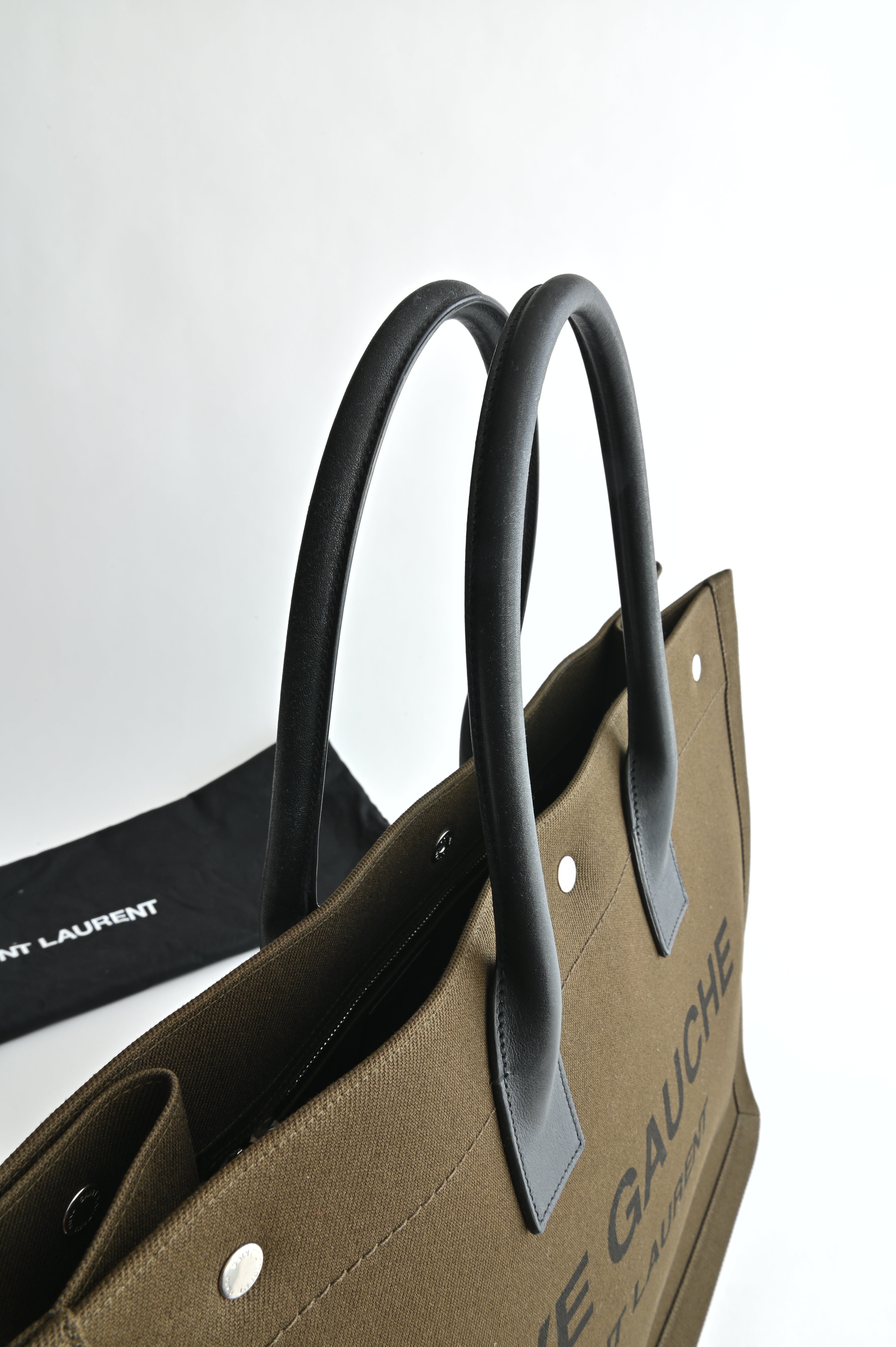 Saint Laurent RIVE GAUCHE Large Tote Bag in Smooth Leather