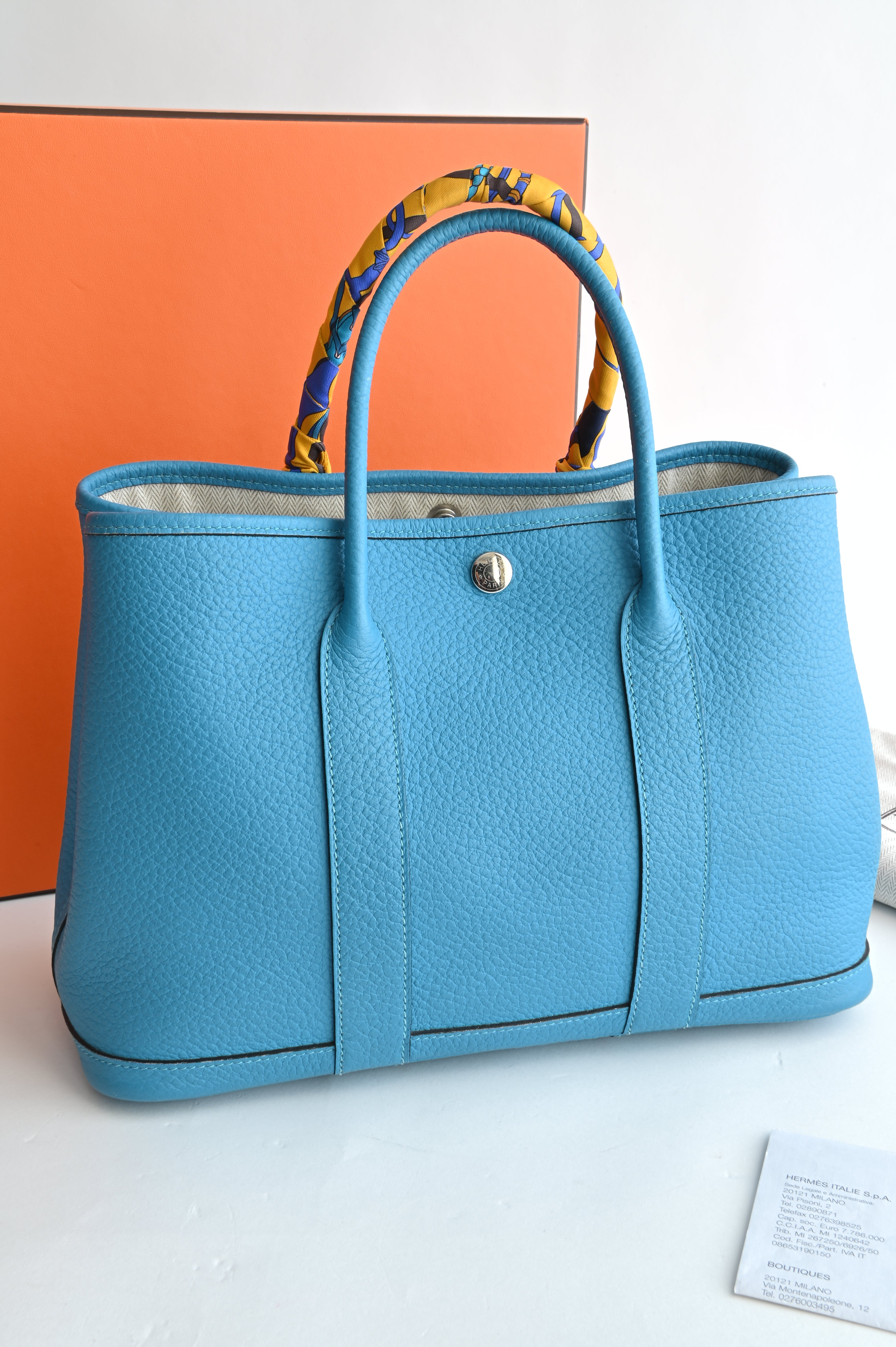 Hermès Garden Party Bag in blue
