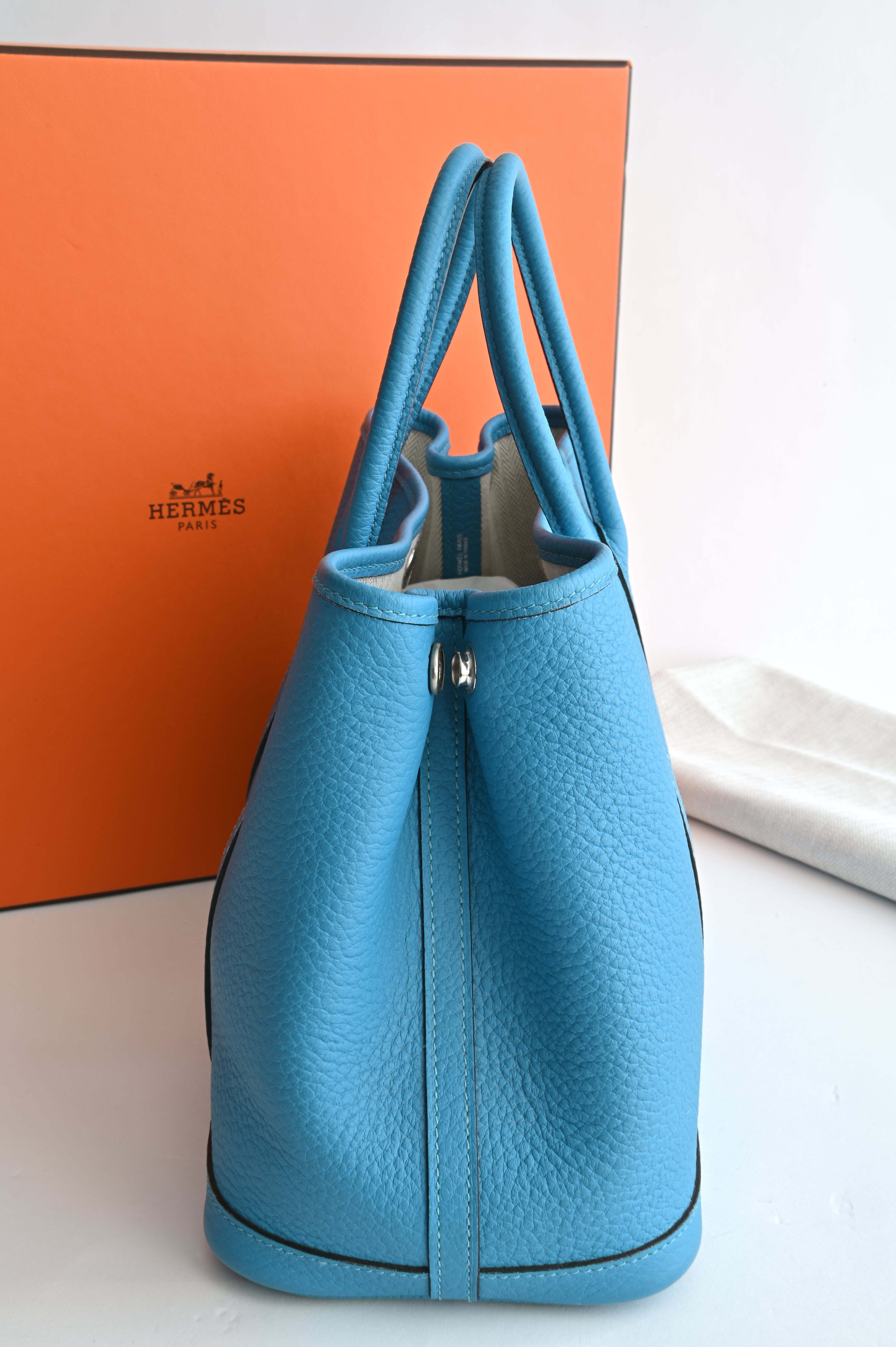 Hermès Garden Party Bag in blue