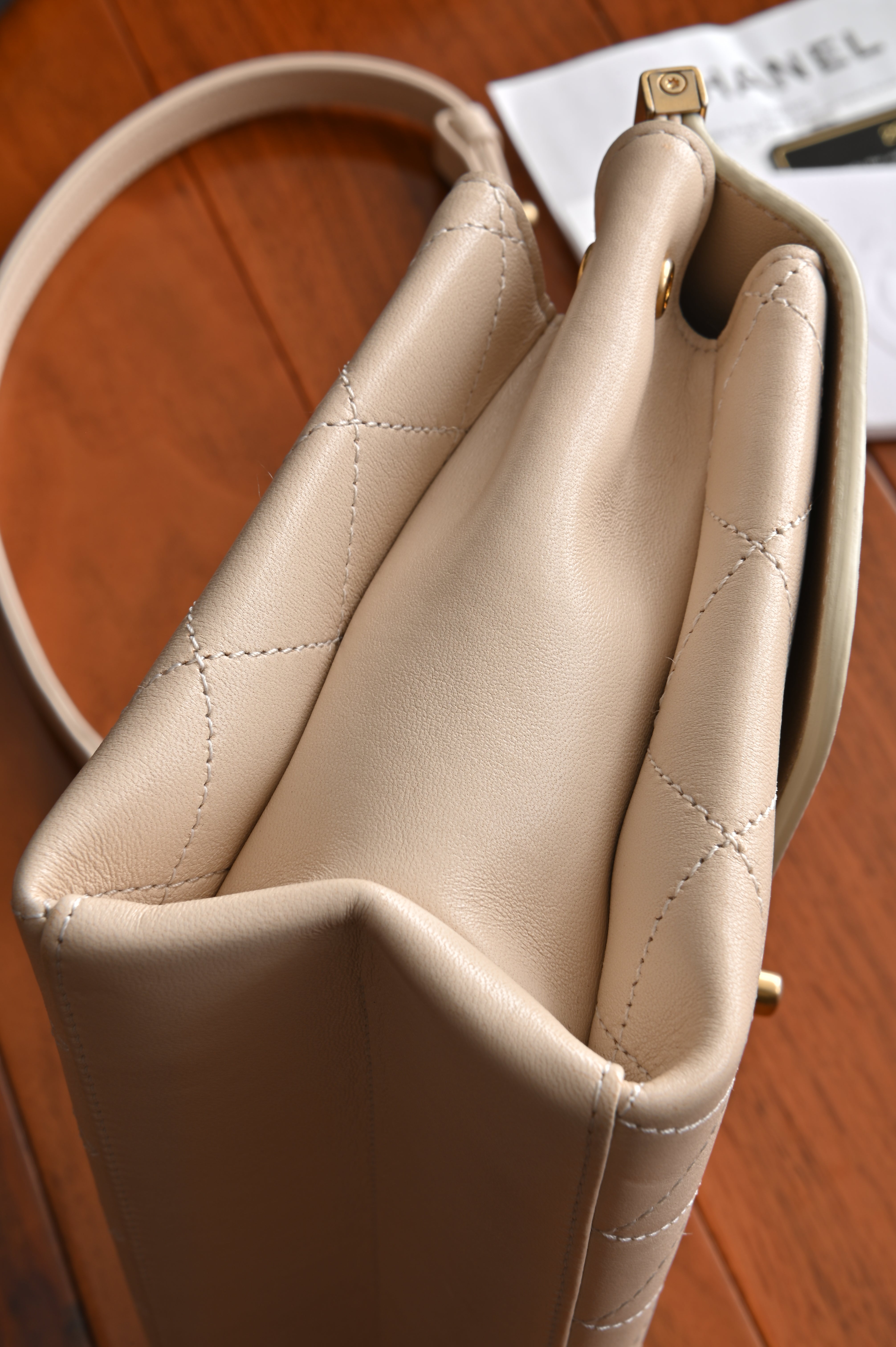 Chanel Quilted Lamb Coco Lux Flap Bag