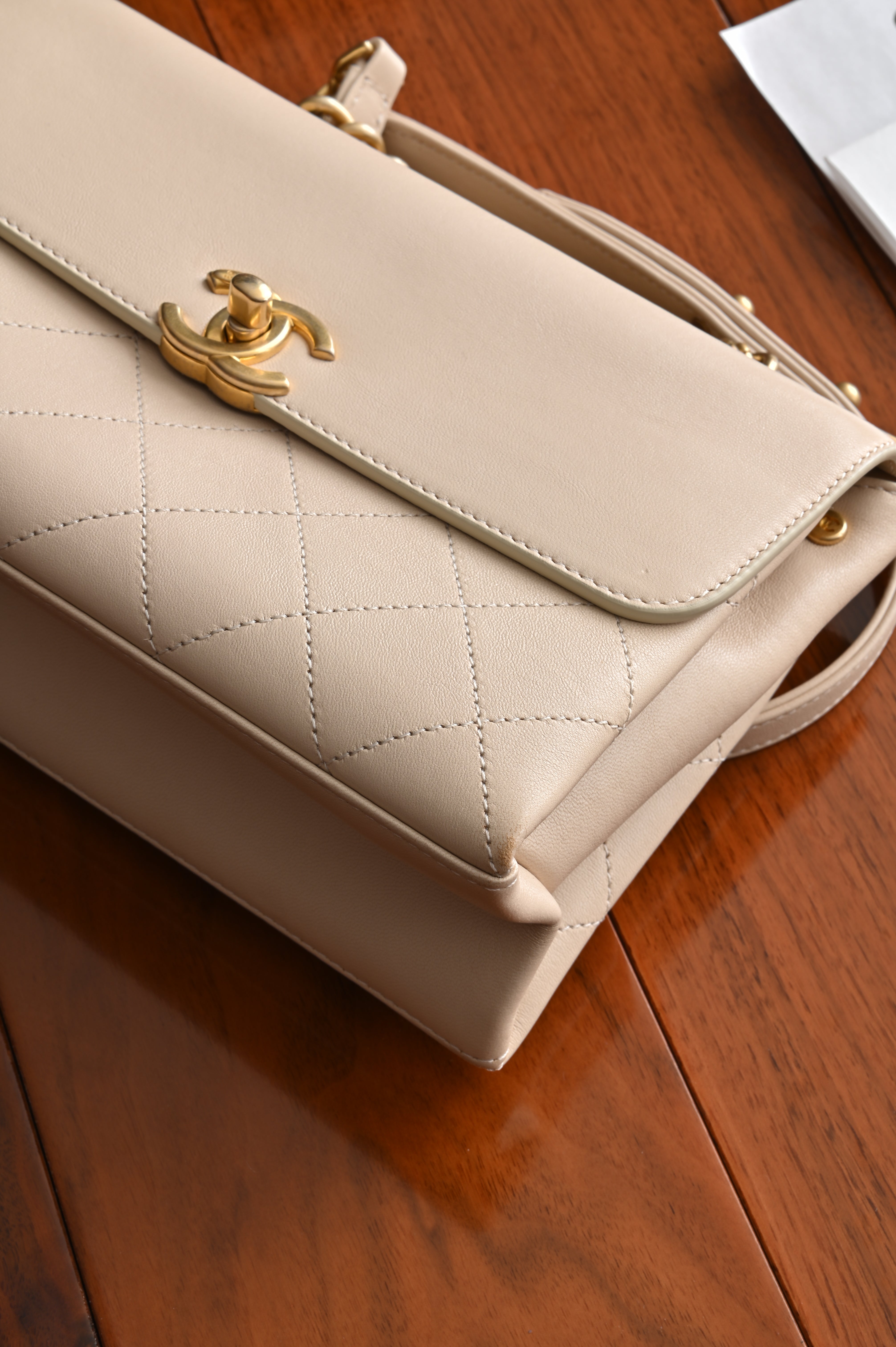 Chanel Quilted Lamb Coco Lux Flap Bag