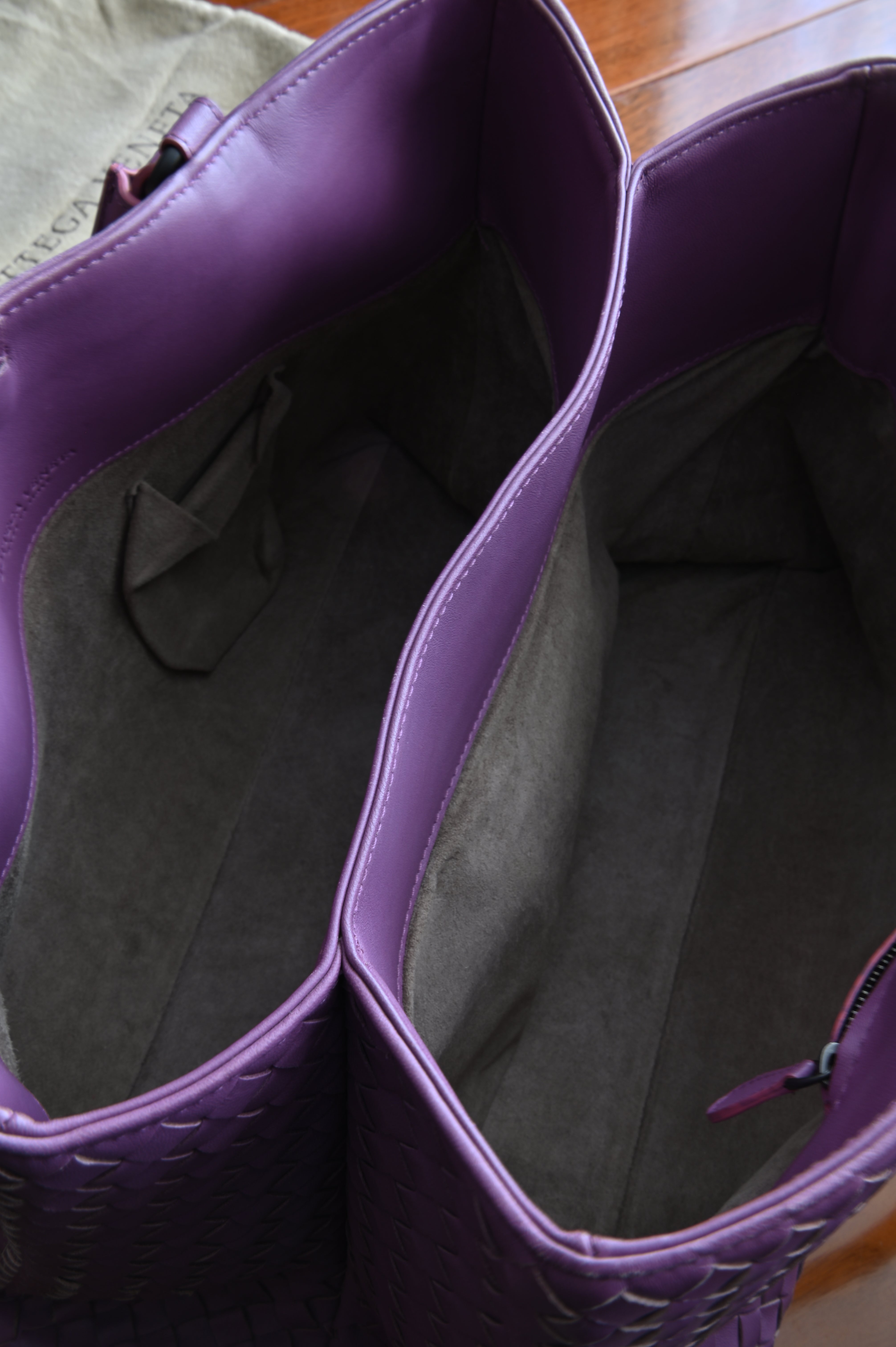 Bottega Veneta Nappa Intrecciatto large tote bag in purple