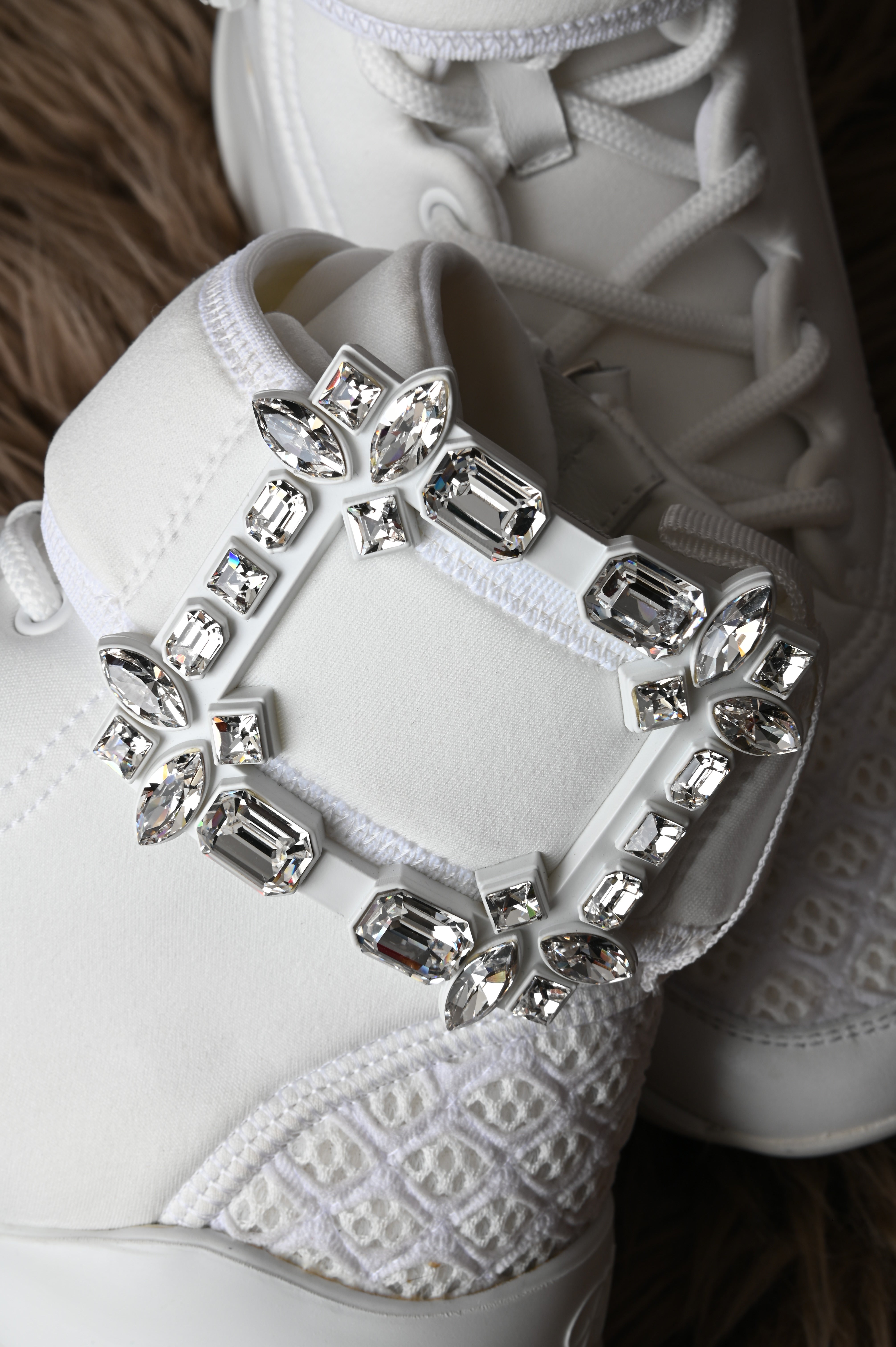 Roger Vivier Ankle buckle sneakers in white